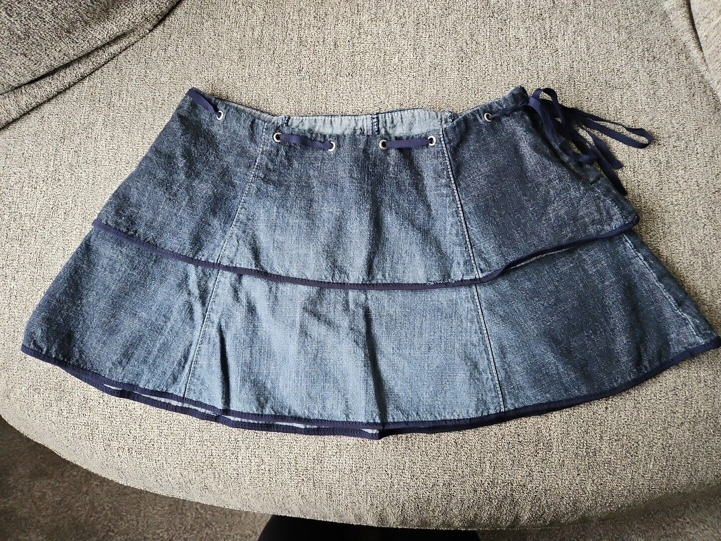 Blue Asphalt Denim Blue Dark Wash Skirt Womens Size 1  A-line