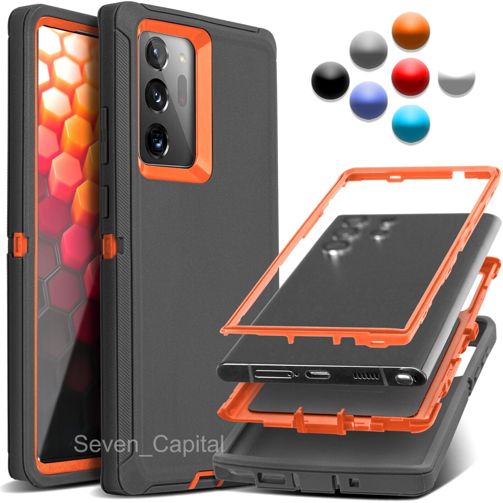 Shockproof Heavy Duty Cases For Samsung Galaxy Note 20 Ultra 10 Plus 9 8 Cover