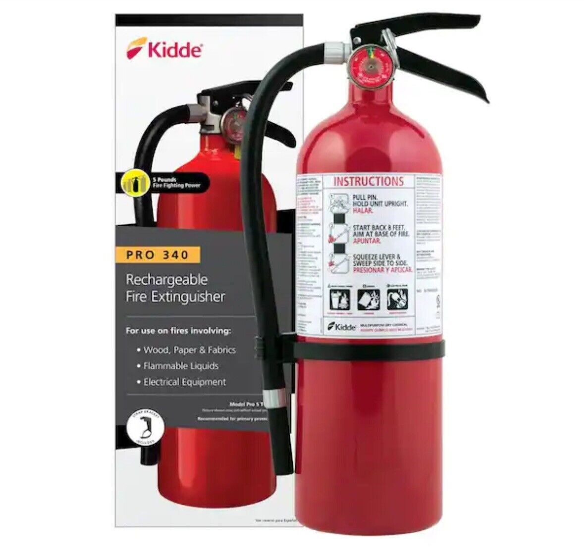 Kidde Pro 5 Mp 3A:40BC Commercial Fire Extinguisher