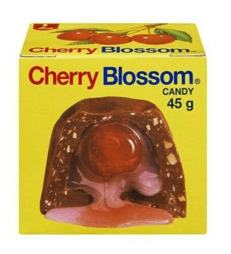 24 CHERRY BLOSSOM Chocolate Bars Full Size 45g Lowney Canada FRESH & DELICIOUS