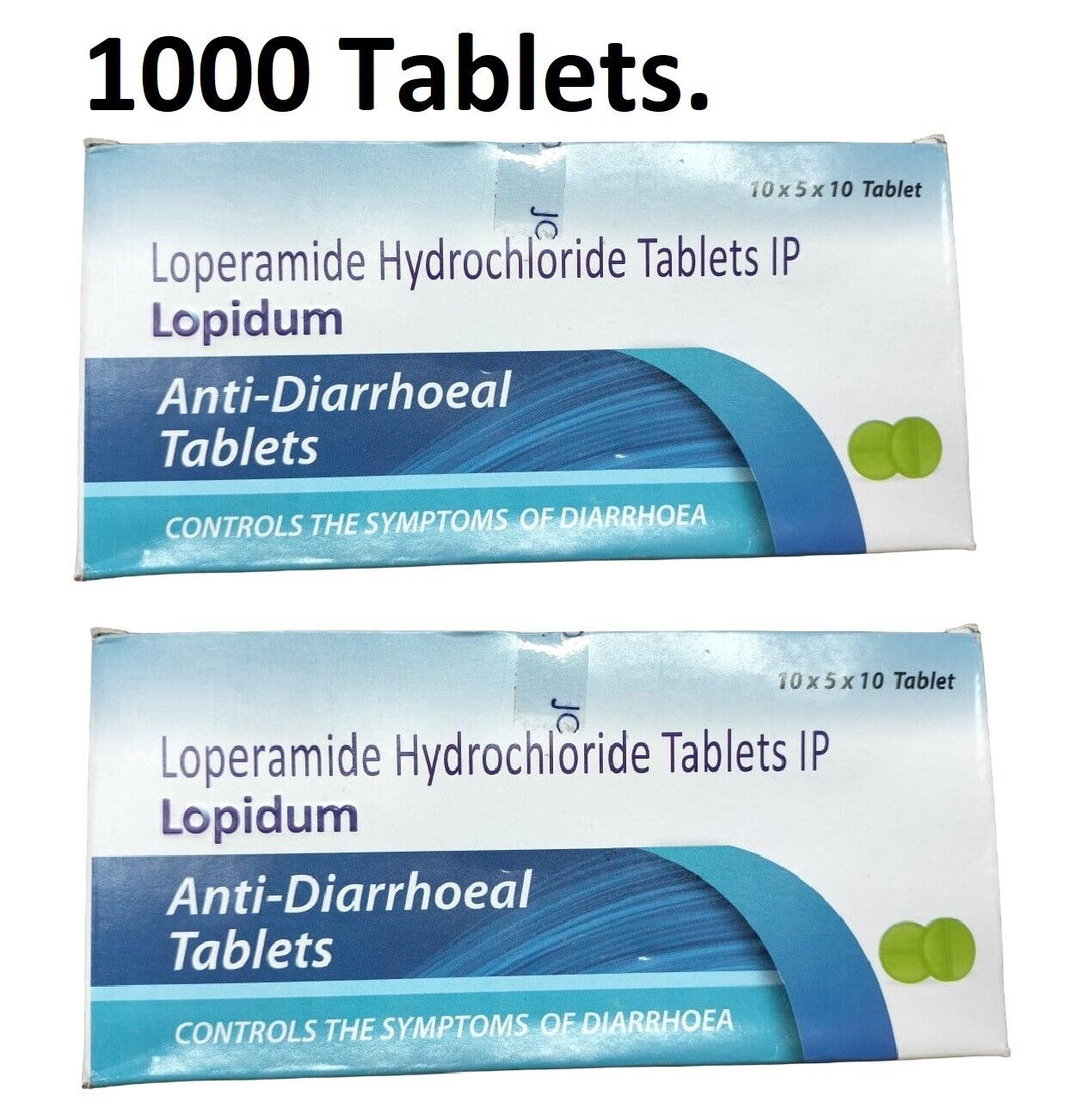 Pack of 2 Box 1000 Tab. Anti Dairrheal Exp-2025  Delivery 14-18 Day