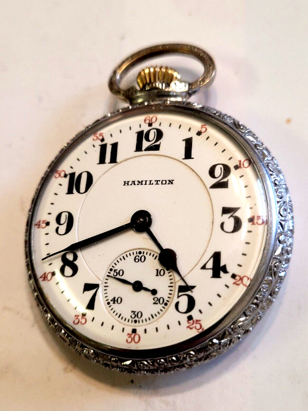 Vintage 1927 Hamilton 992 Pocket Watch - 21 Jewels - Size 16 - Railroad Approved