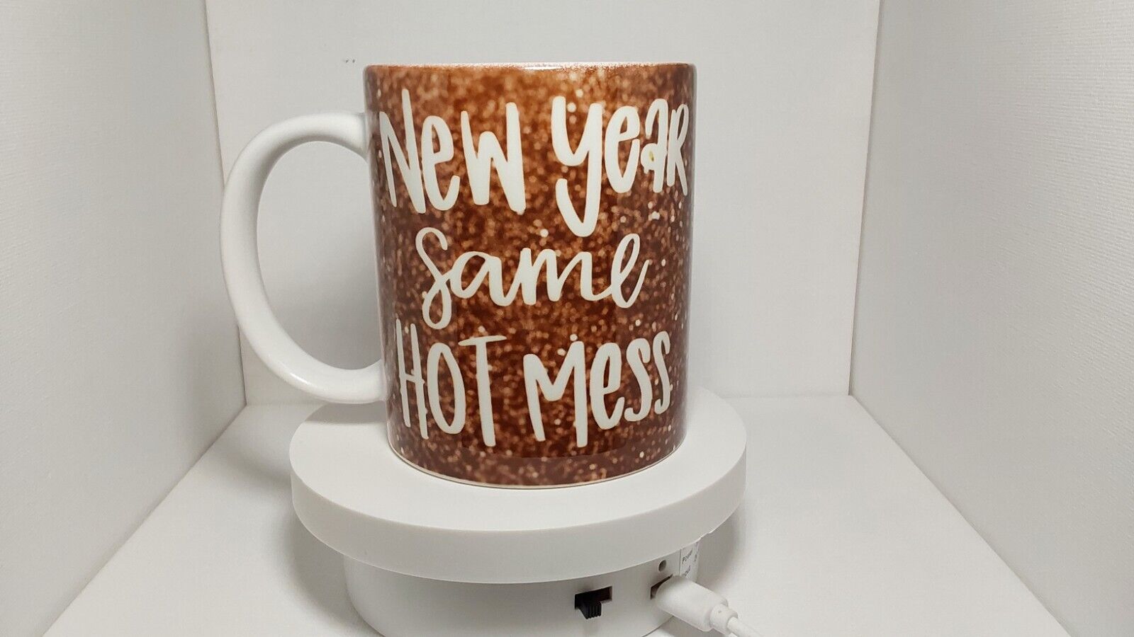 Handmade- New Years- Gift coffee mug - New Me Same Hot Mess - Dishwasher Safe