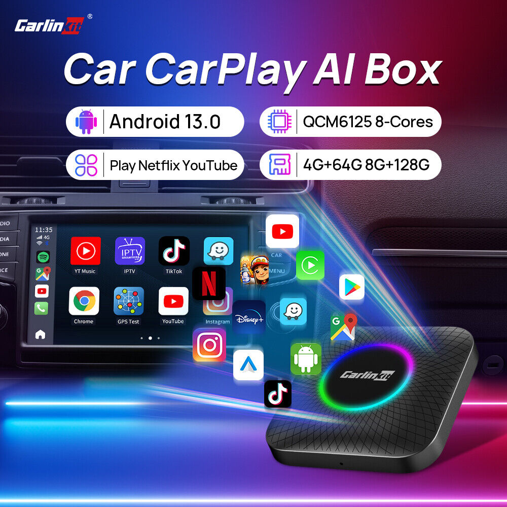 Carlinkit Android 13 Wireless Apple Carplay Ai Box Android Auto Multimedia Play