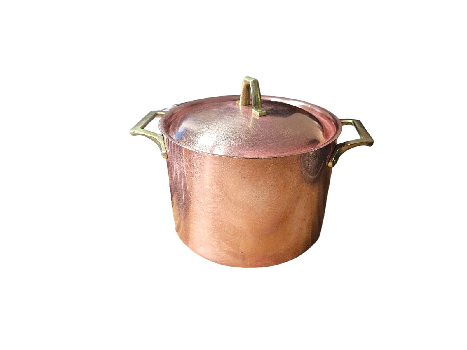 Vintage PAUL REVERE Limited Edition Copper Pot With Lid Cookware 3 QT