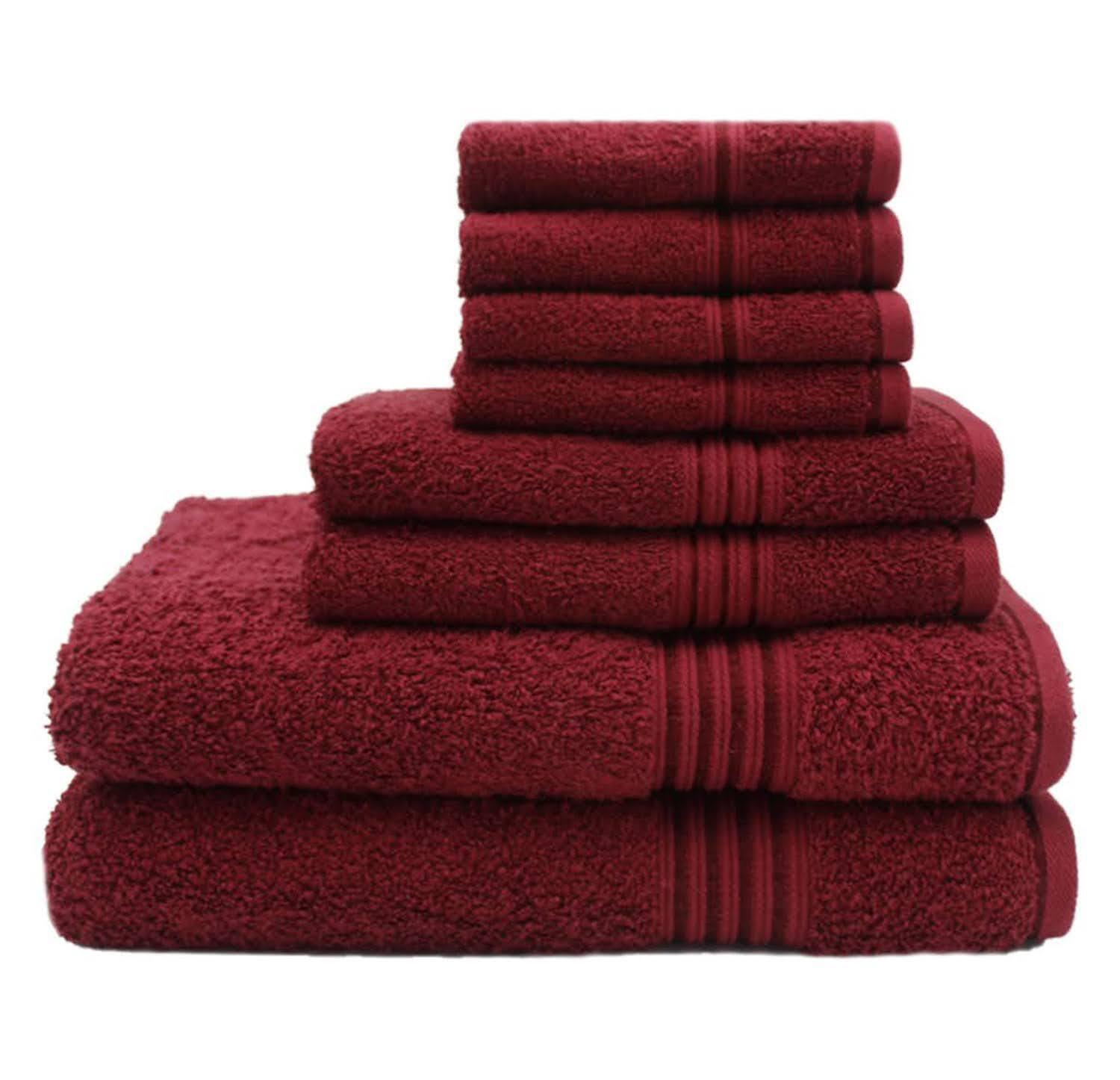 A Grade Luxury Bath Towel Set of 8 Piece 100% Cotton 700GSM Bathroom Large Hand