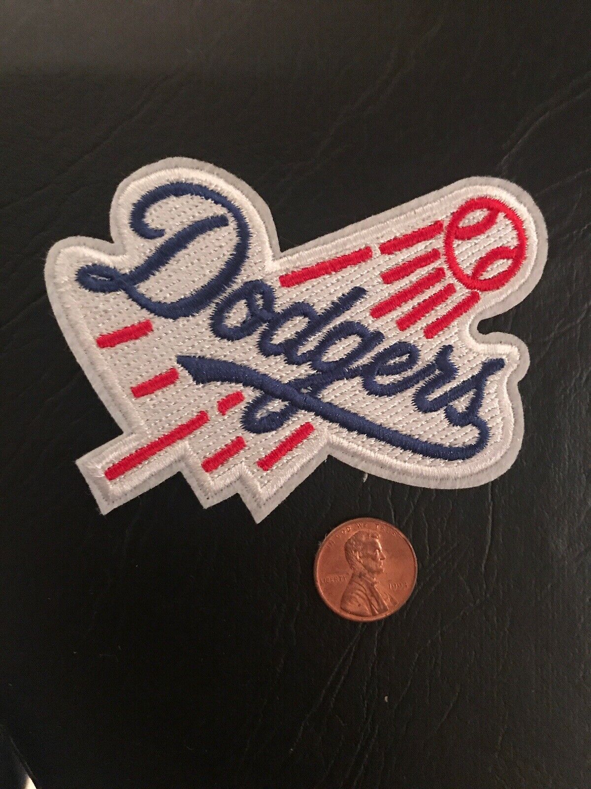 LA Los Angeles Dodgers Vintage  Embroidered Iron On Patch 3.5\