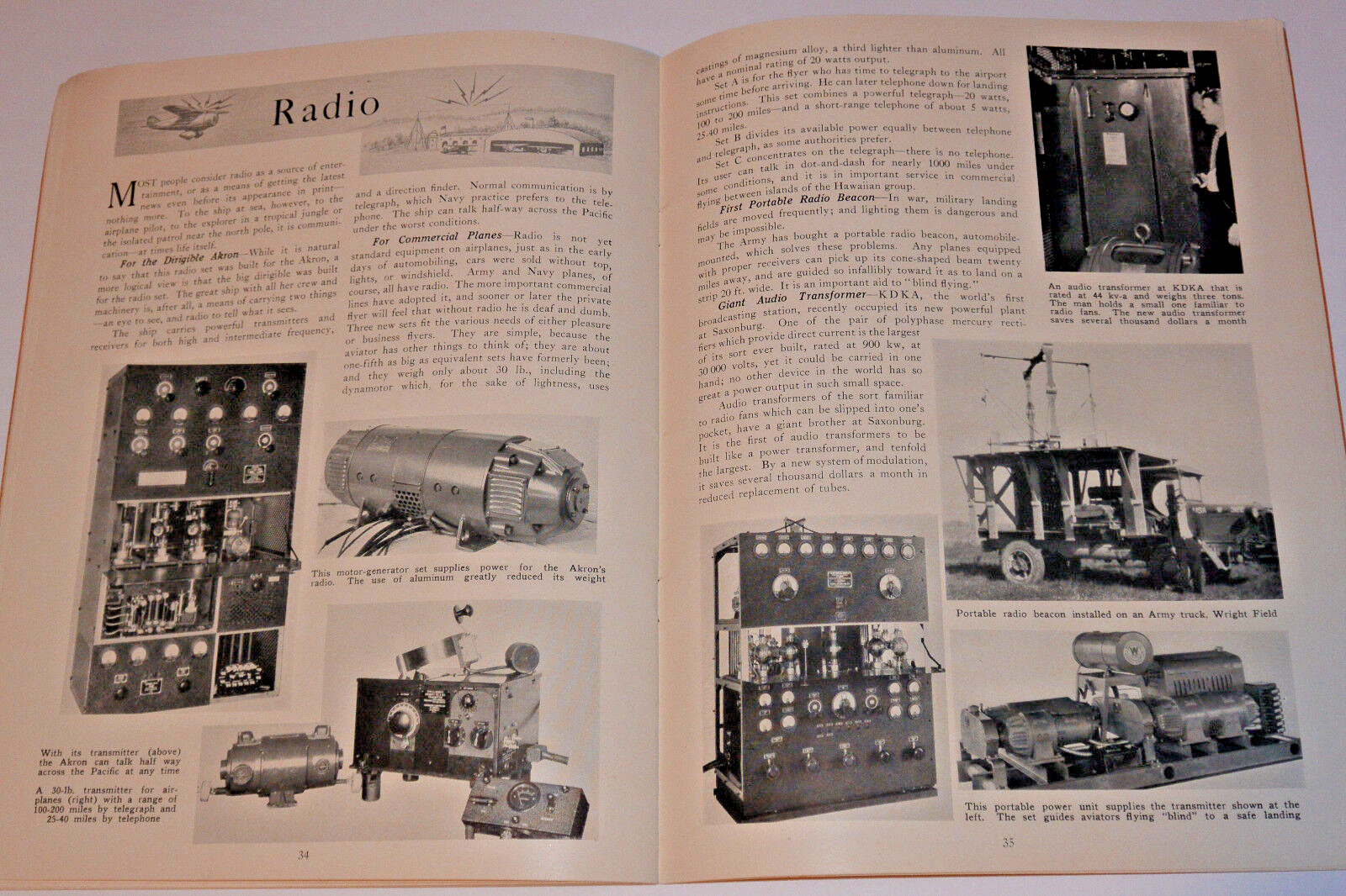VINTAGE 1931 WESTINGHOUSE ENGINEERING ACHIEVEMENTS AIRSHIP AKRON PIC 40 PAGES