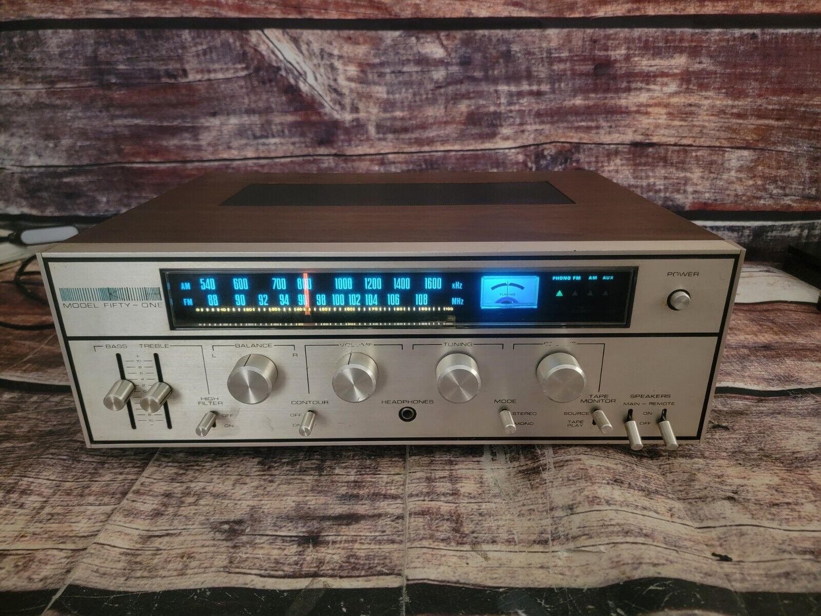 KLH Model 51 Vintage Stereo Receiver No AM/FM
