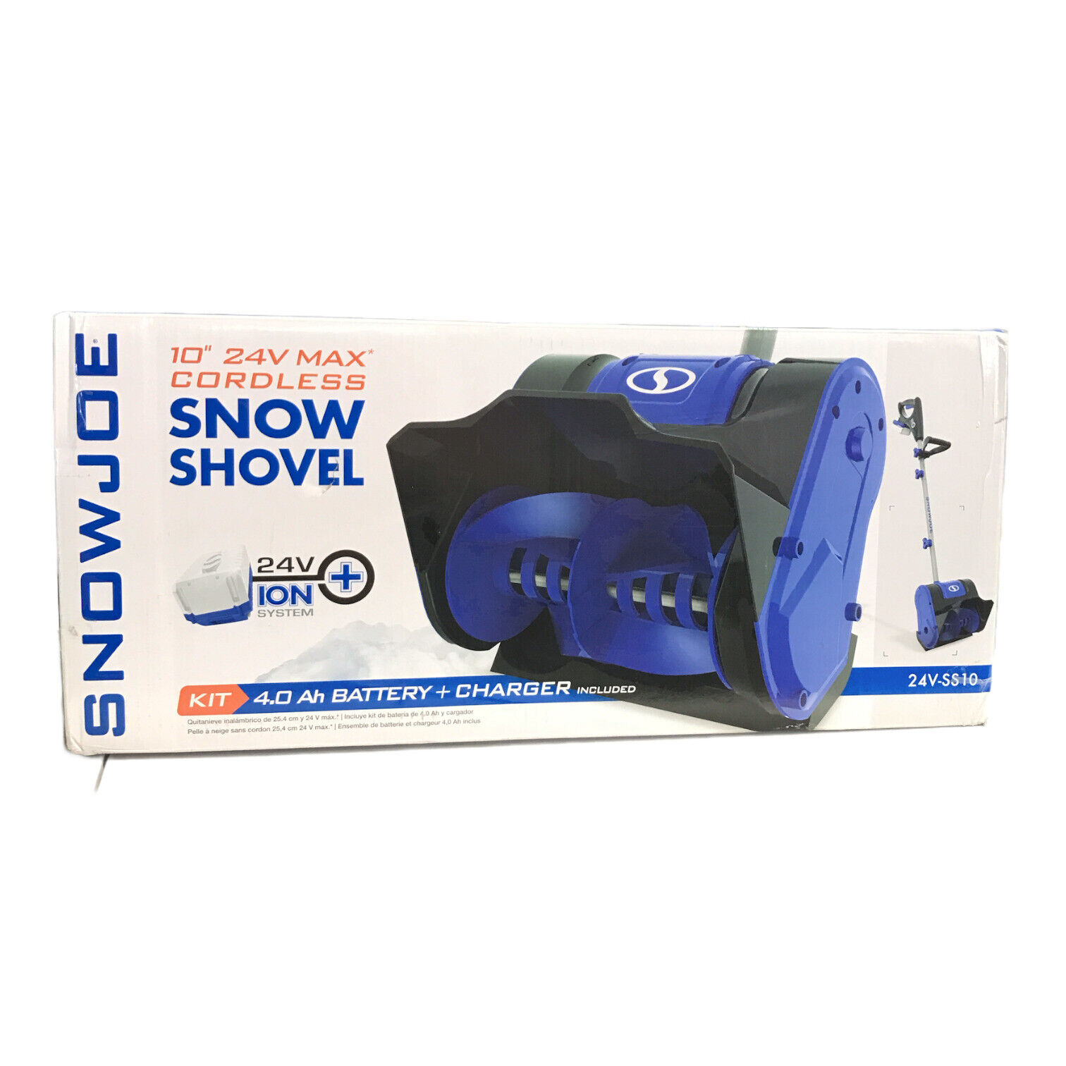 Snow Joe Cordless Snow Shovel, 24-Volt, 10 Inch, 4-Ah with Charger (24V-SS10)