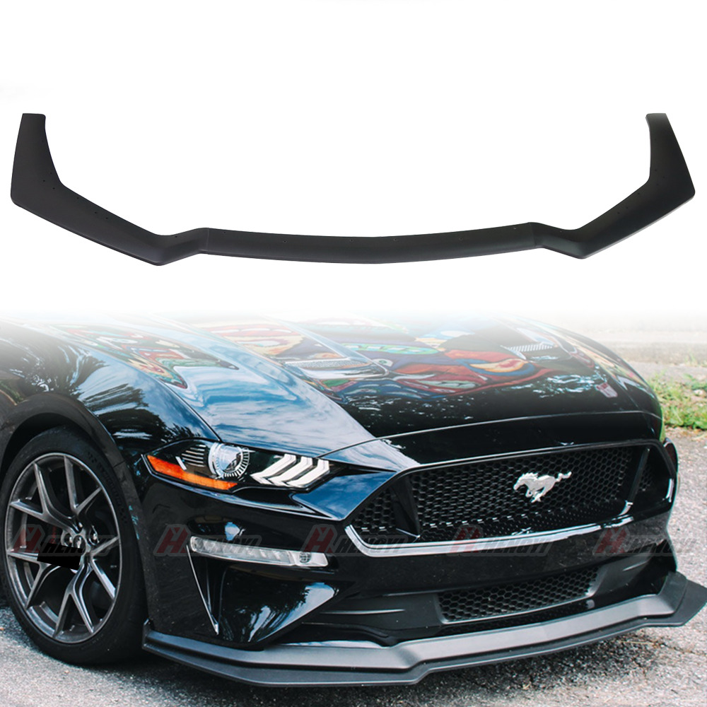 Fits 18-23 Ford Mustang GT Style Front Bumper Splitter Lip Unpainted PP US NEW