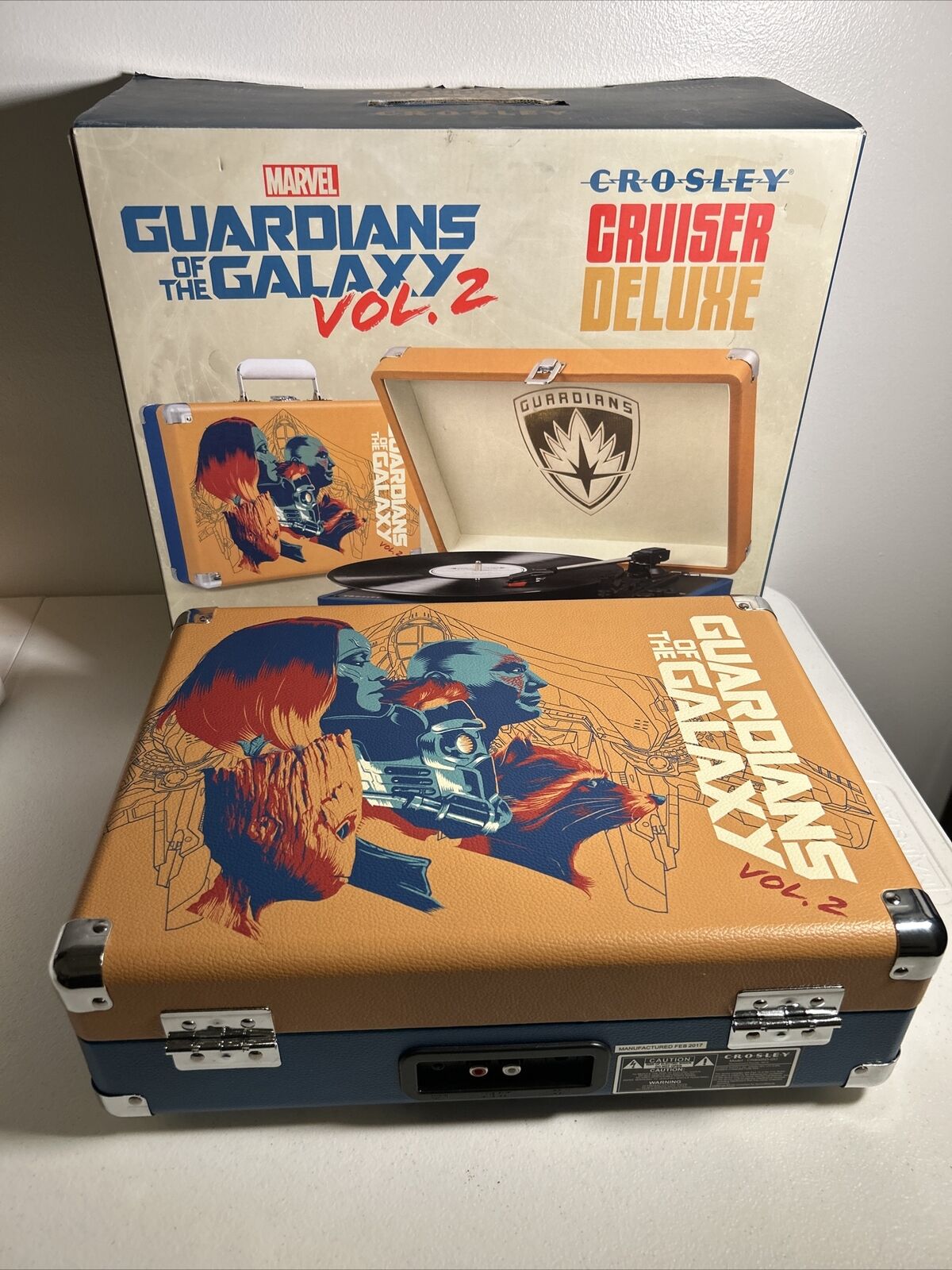 Crosley Cruiser Deluxe Guardians Of The Galaxy Vol 2 Edition- Rare- Fast Ship