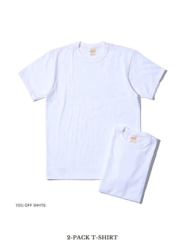 WHITESVILLE T-SHIRT WV73544 2-PACK  Made in Japan Toyo