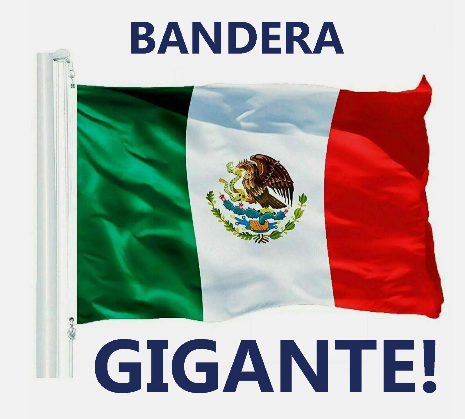 New 5’x8’ Polyester MEXICO FLAG Mexican Banner Pennant Bandera Indoor Outdoor