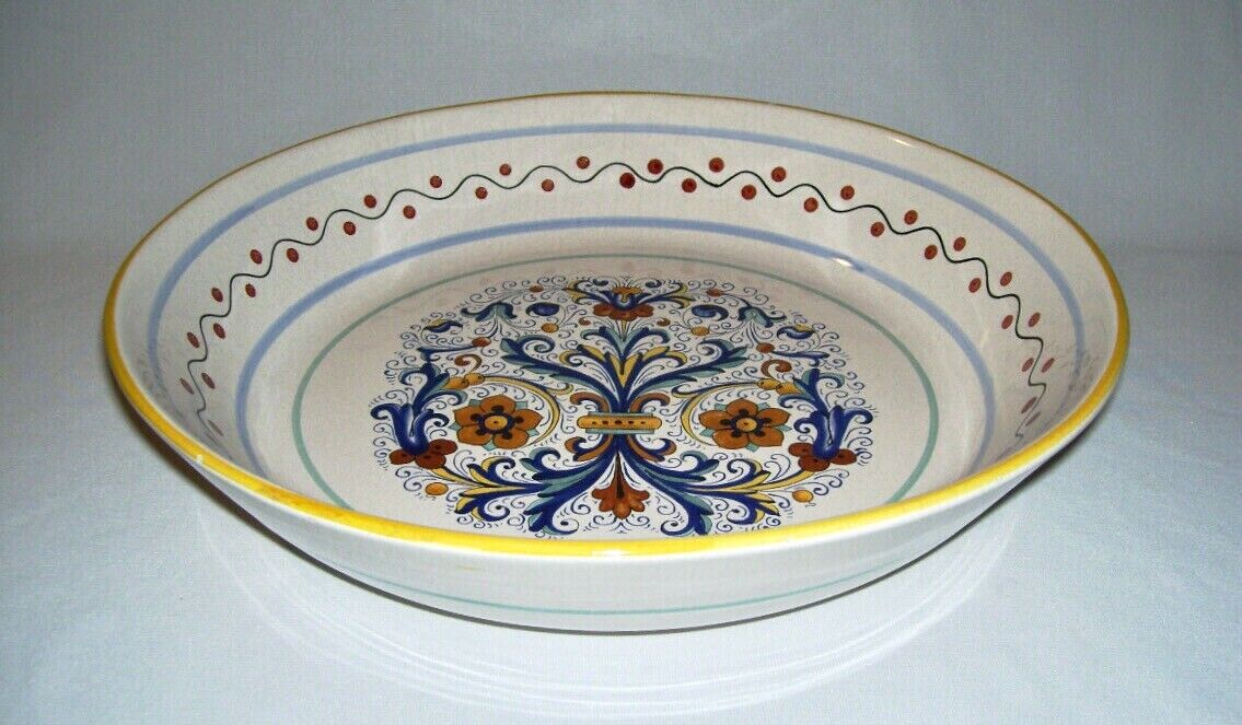 WILLIAMS SONOMA ~ Beautiful Early Model Large PASTA BOWL by DERUTA ~ Italy