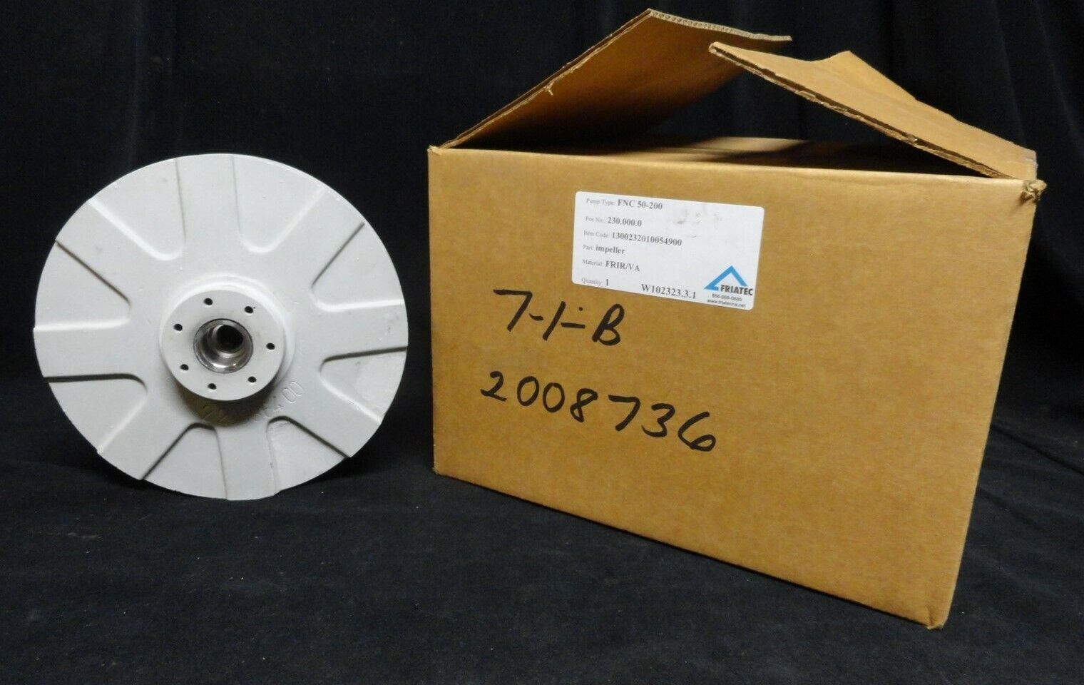 FRIATEC - PUMP TYPE: FNC 50-200 - CHEMICAL IMPELLER * W102323.3.1 NEW IN BOX