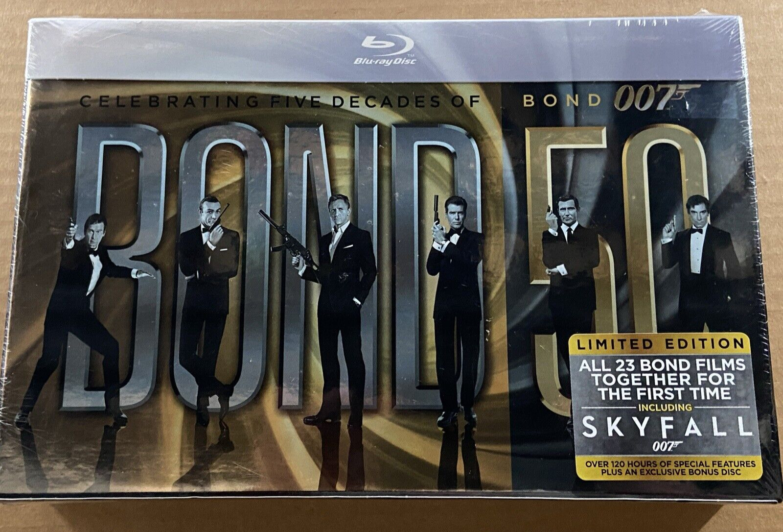 Bond 50: Celebrating Five Decades of Bond -Blu-Ray Disc -All 23 Films-James-Gift