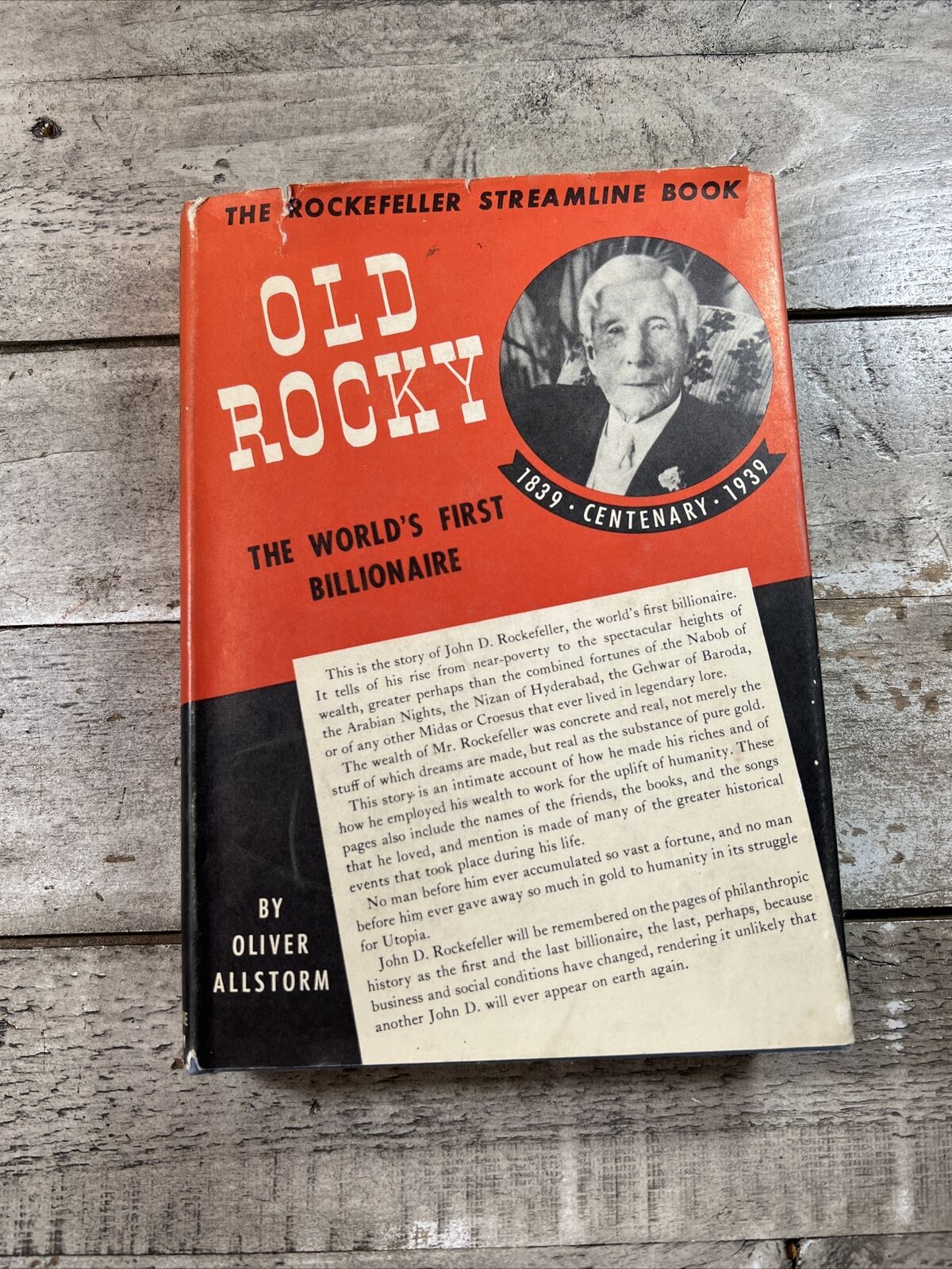 1939 Antique Rockefeller Biography \
