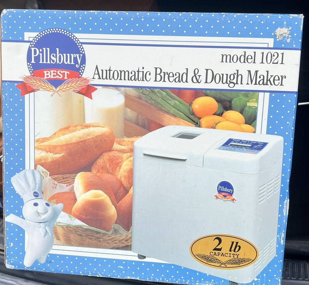 Vintage Pillsbury Automatic Bread And Dough Maker W/ Box & Manual