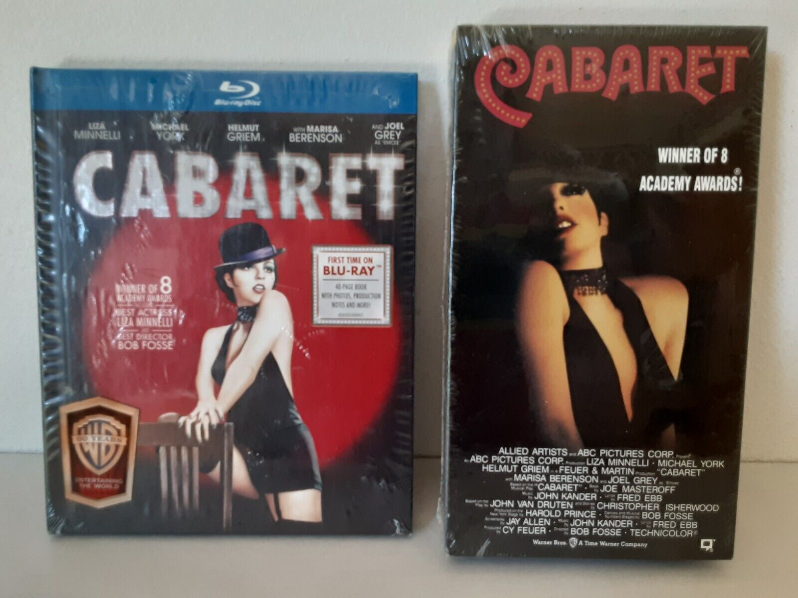 Cabaret (1972) Blu Ray with 40 Page Book and (1992) VHS Brand New Factory Sealed