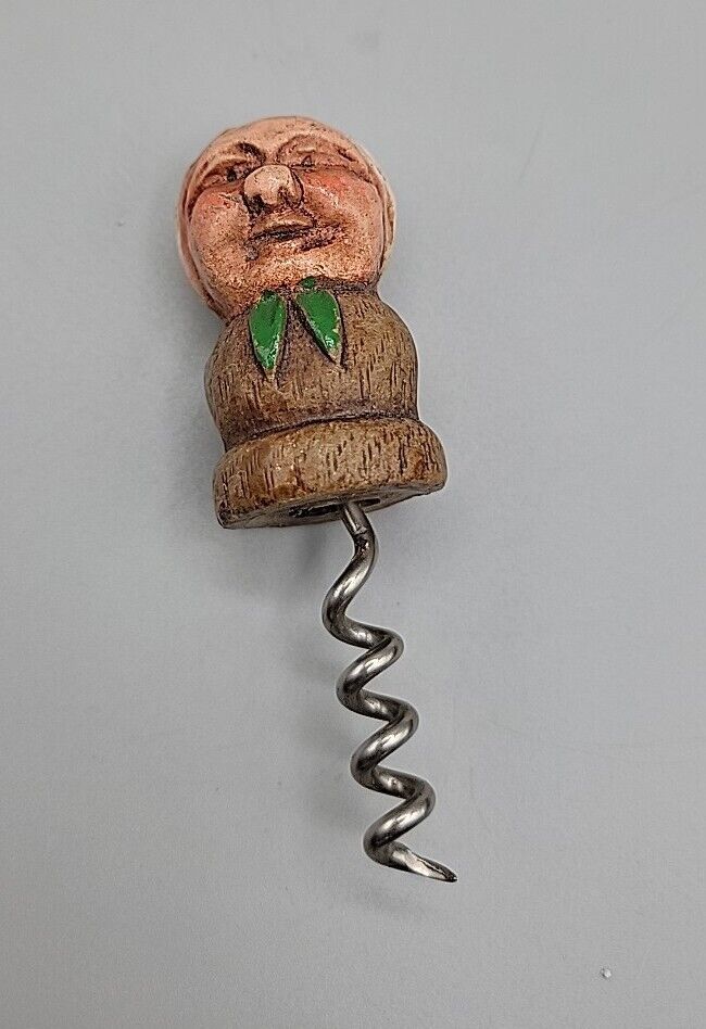 Resin Carved Italian Corkscrew Old Lady Unique Collectibles