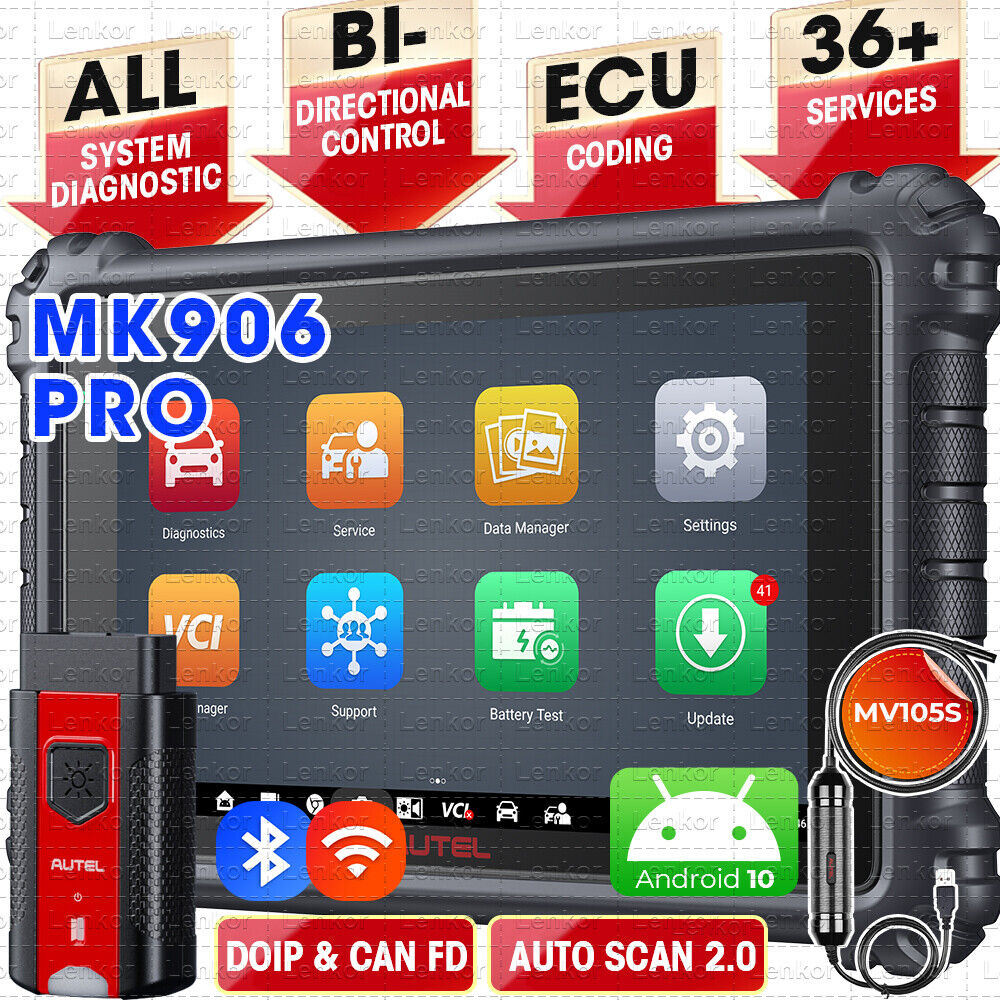 2024 Newest Autel MaxiSys MK906 Pro Coding Full System Diagnostic Scanner Tool