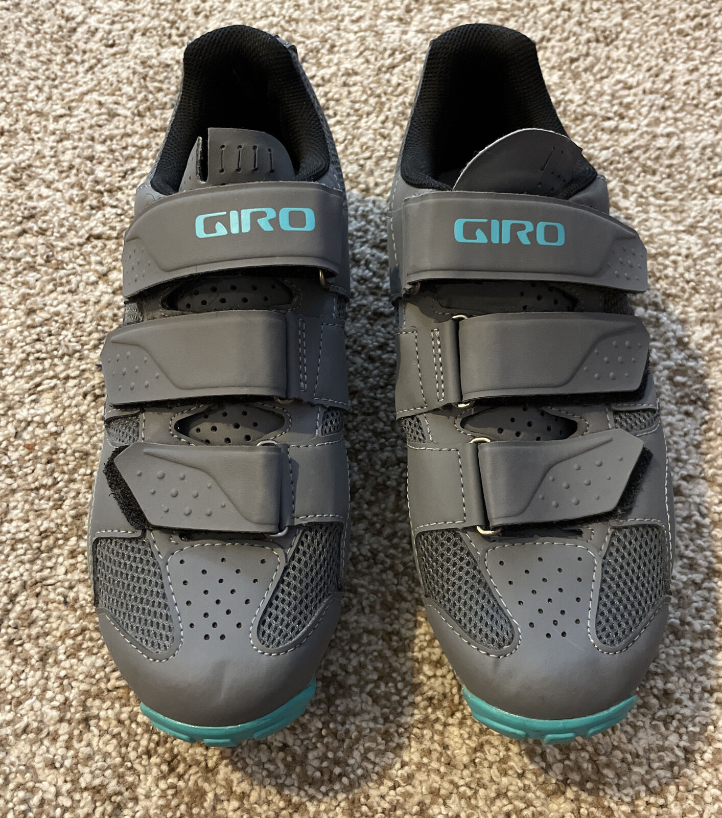 Giro Riela R2 RII Cycling Shoes Women\'s US 8.5 EU 40 Grey Teal