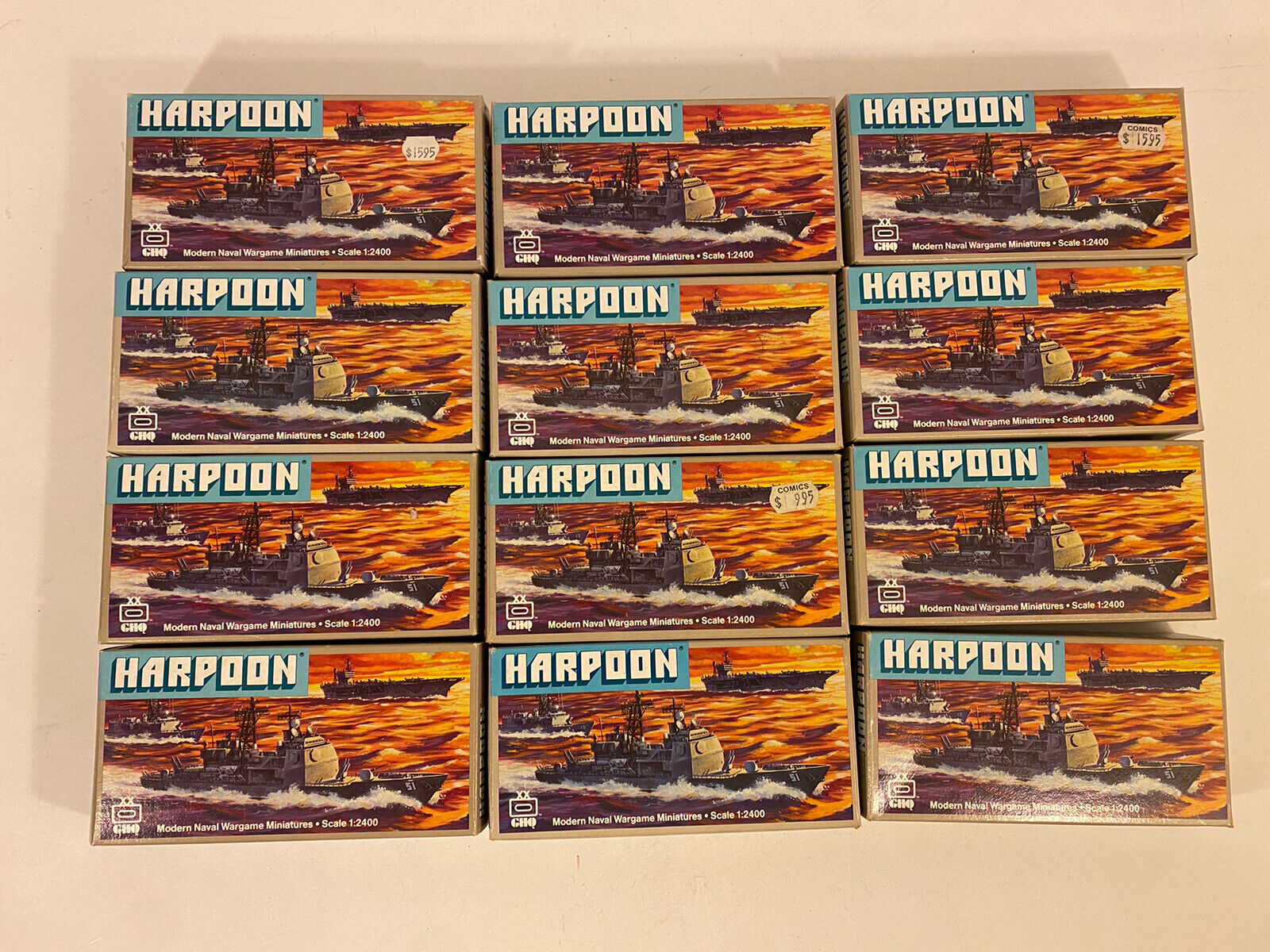 Vintage GHQ Harpoon 1:2400 Modern Naval Wargame Miniatures Lot of BOXES ONLY