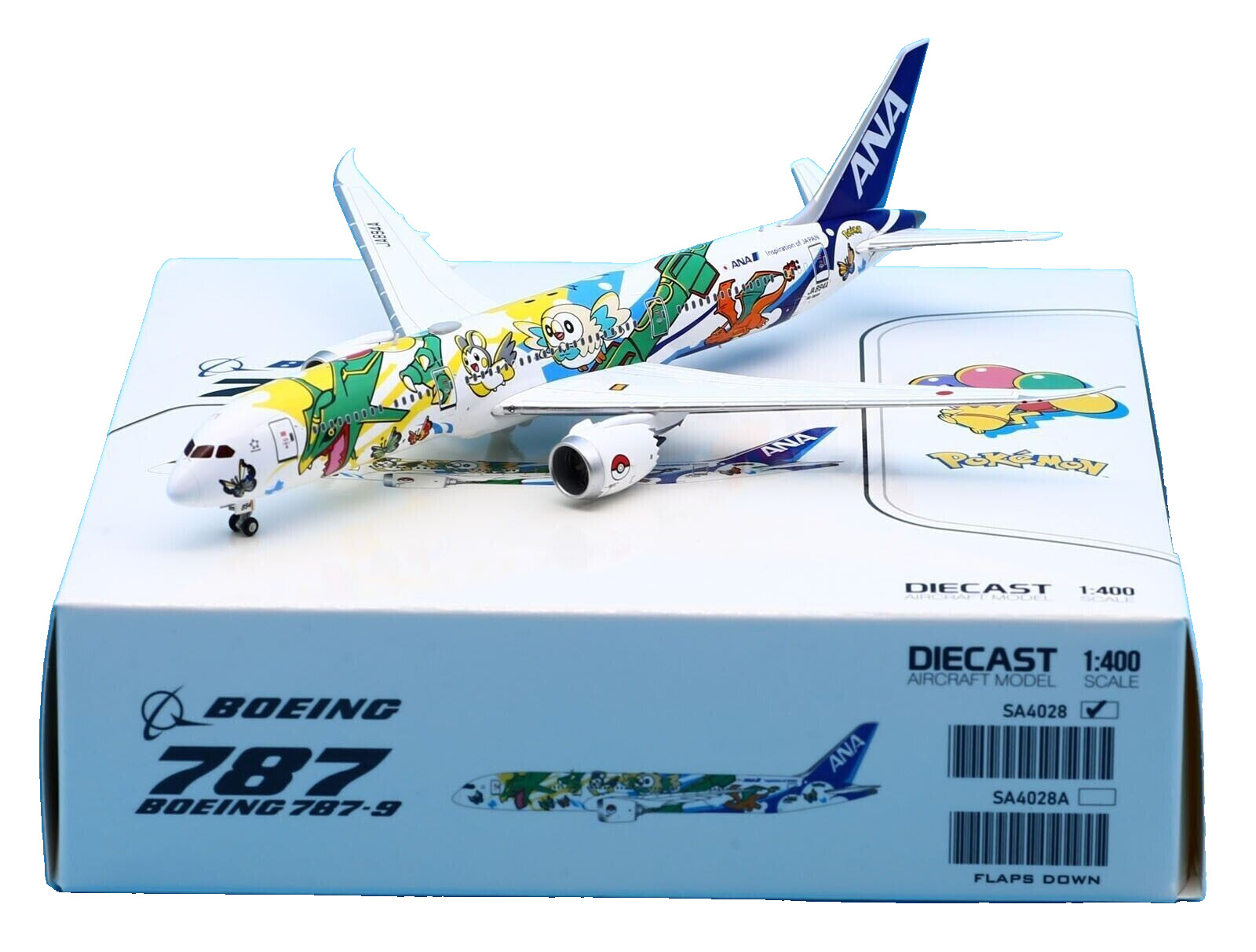JC WINGS ANA ALL NIPPON AIRWAYS BOEING B787-9 1:400 DIECAST SA4ANA028 IN STOCK