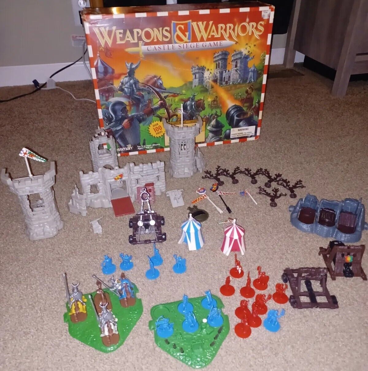 Vintage Weapons and Warriors Castle Siege Game 1995  PRESSMAN INCOMPLETE Clean