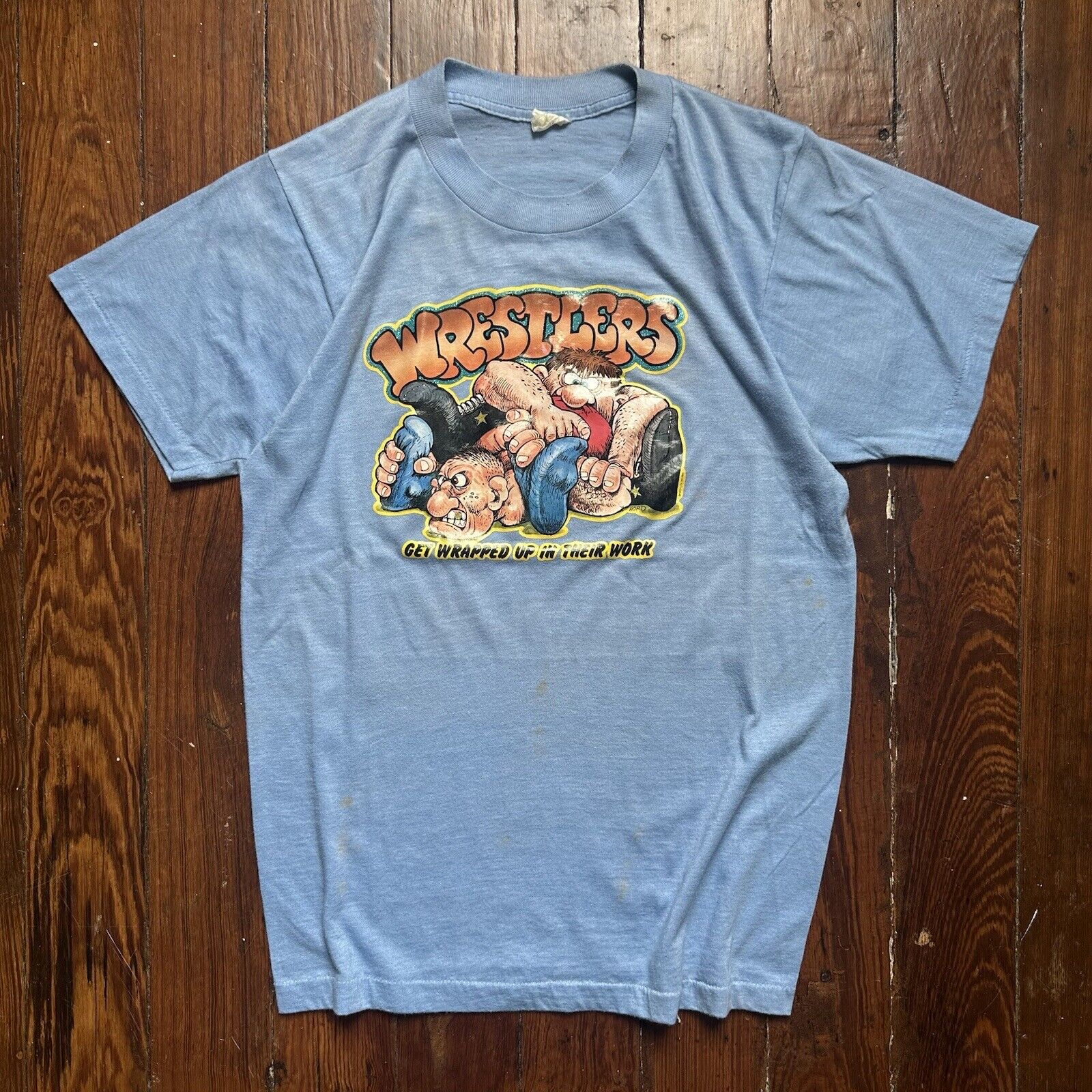 1970s/80s vintage wrestlers humor tee shirt