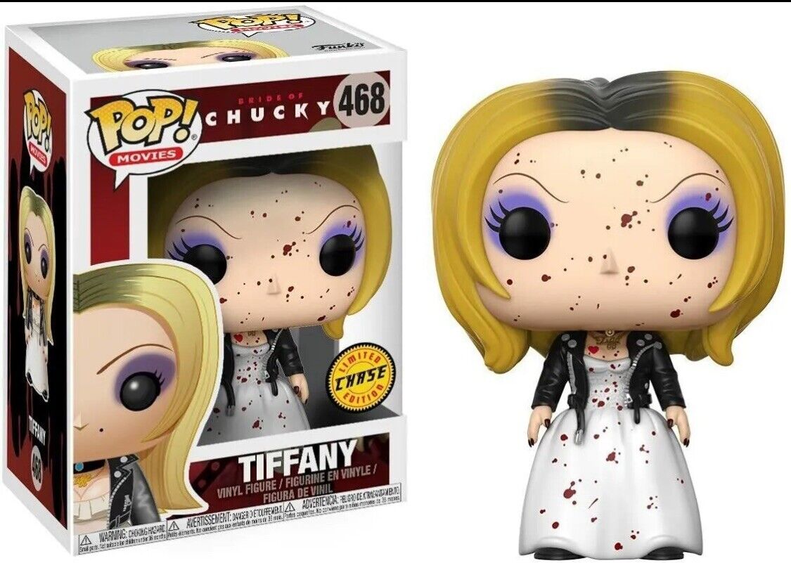 Funko Pop The Bride of Chucky Tiffany CHASE #468 with POP Protector