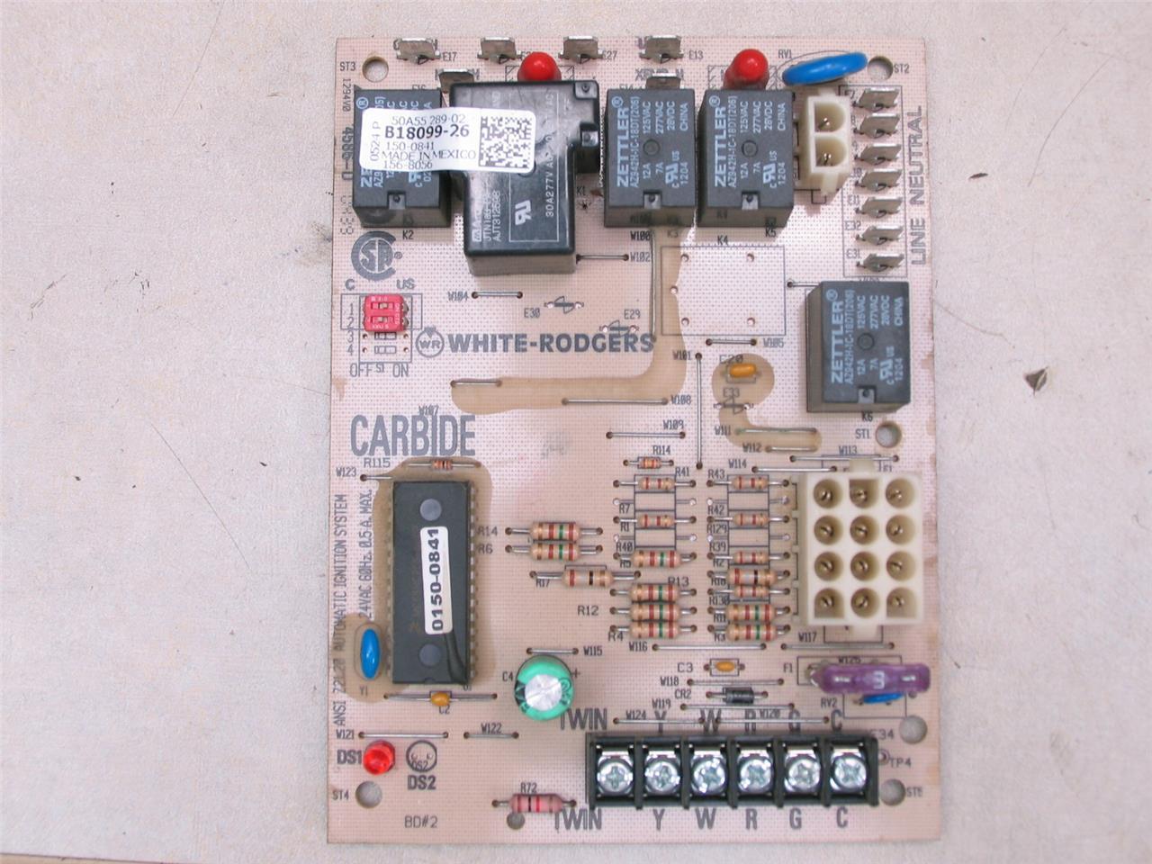 White Rodgers B18099-26 Furnace Control Circuit Board 50A55-289