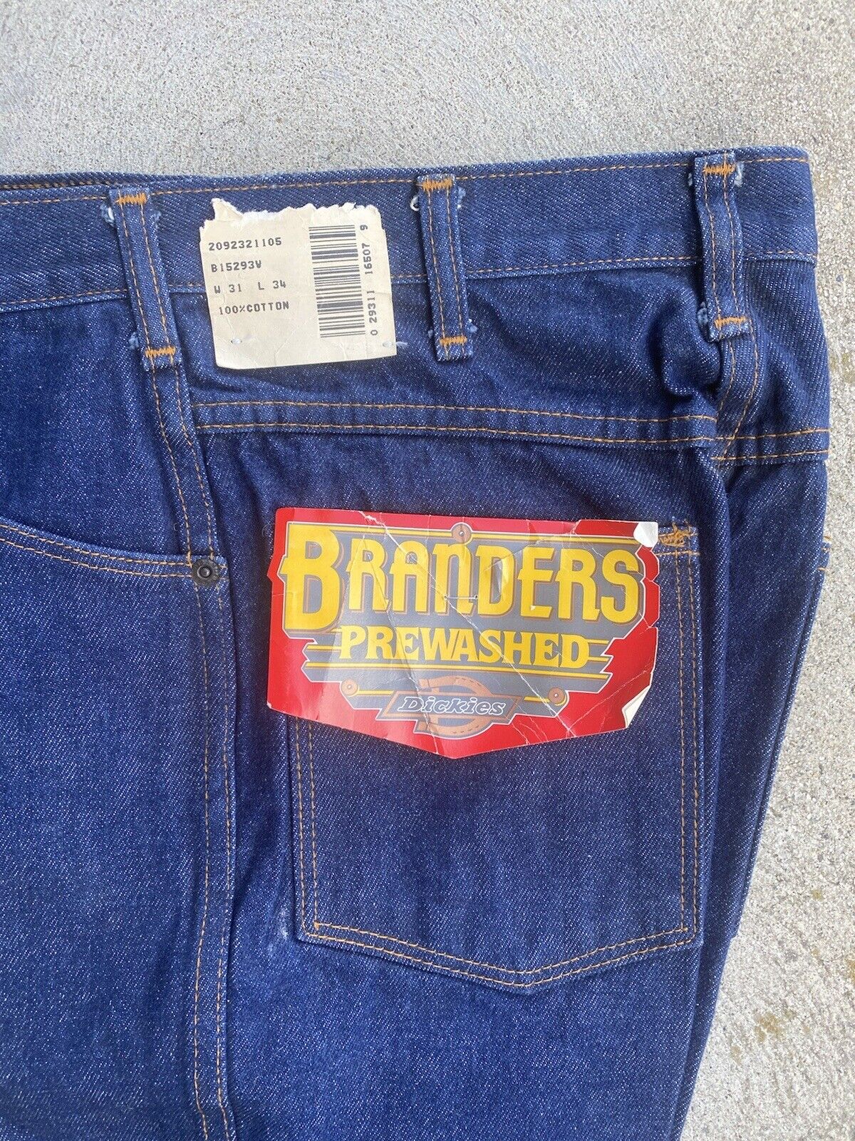 vintage 70s Jeans Deadstock Branders Jeans Dickies Size 31X34