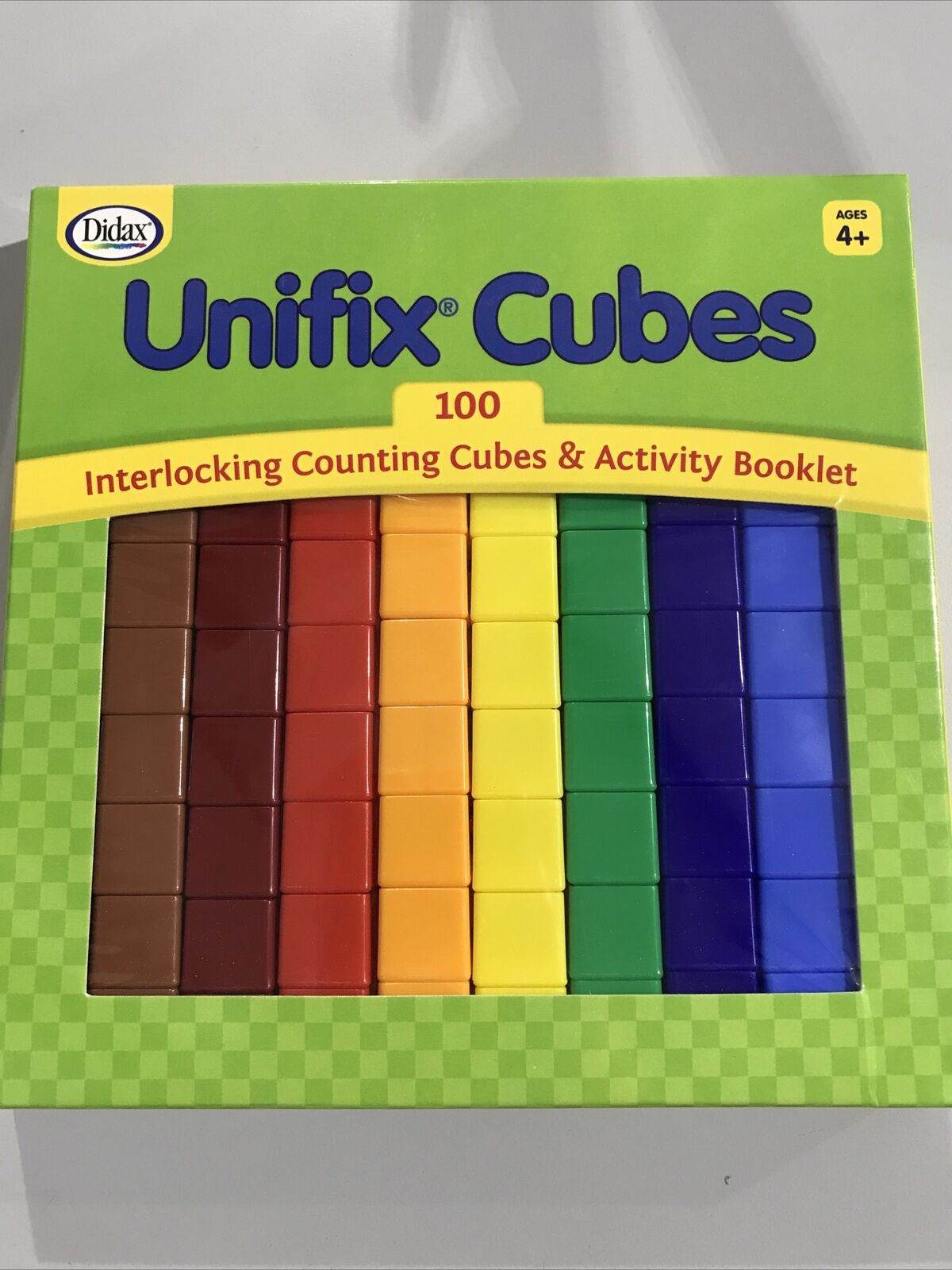 IN BOX 100 Teaching Unifix Cubes Counting Blocks Manipulatives Didax Math Visual