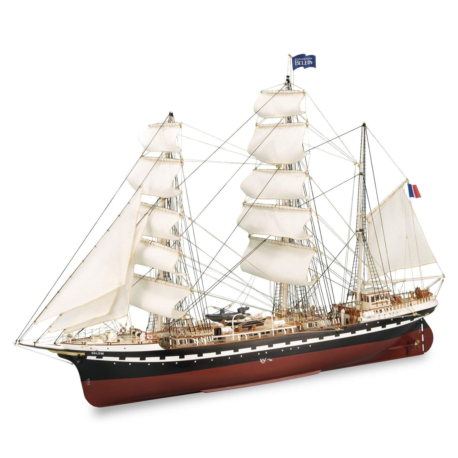 – Wooden Ship Model Kit – French Training Ship, Belem – Model 