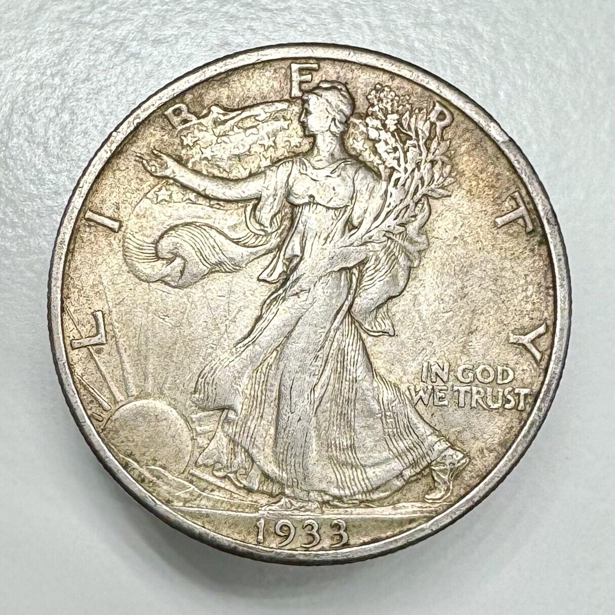 1933-S Walking Liberty Half Dollar Extremely Fine XF+ FANTASTIC EXAMPLE COIN
