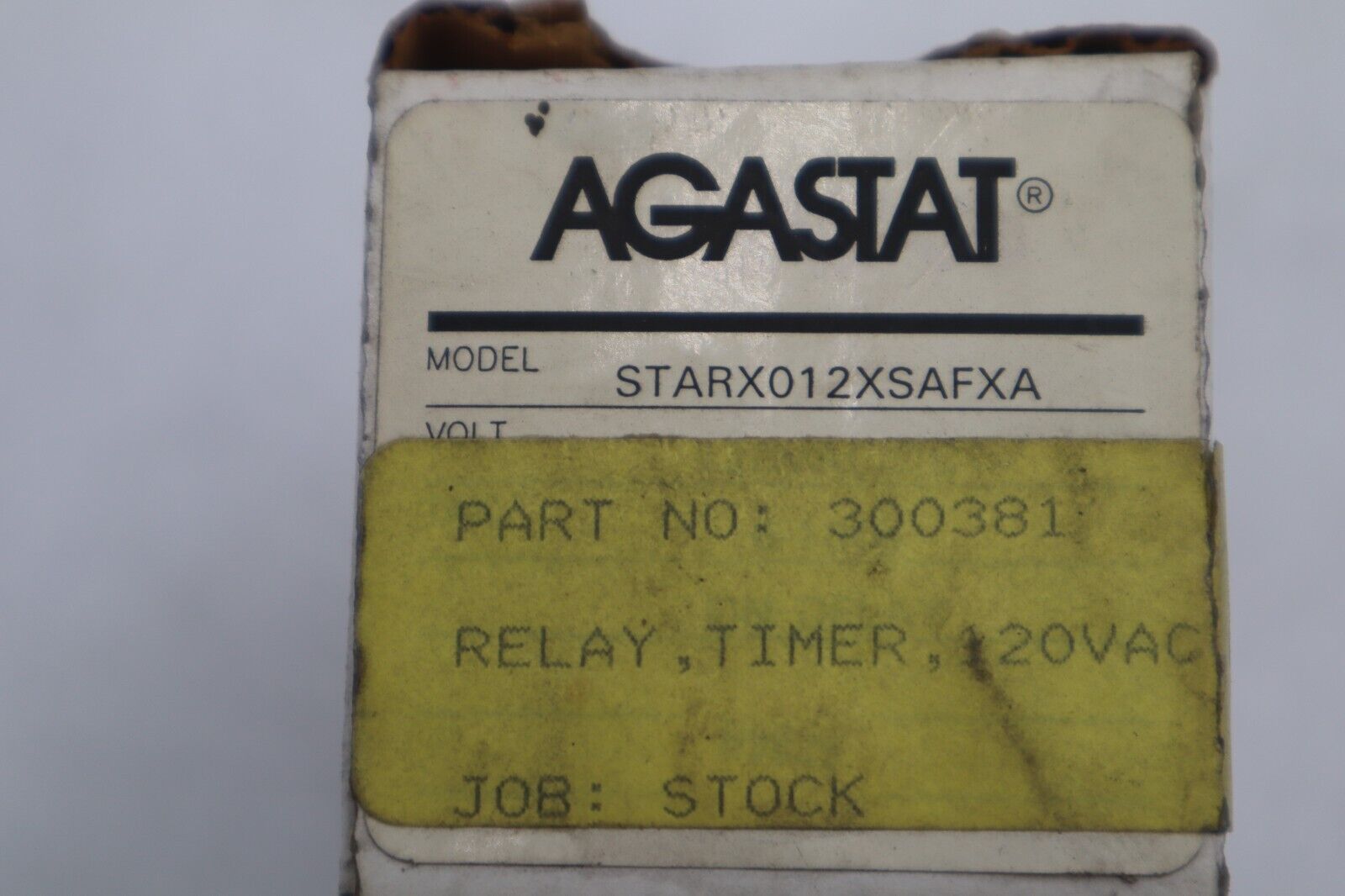 Agastat STARX012XSAFXA Timing Relay 6-180 Seconds 120VAC/DC 8-Pin STOCK K-3742