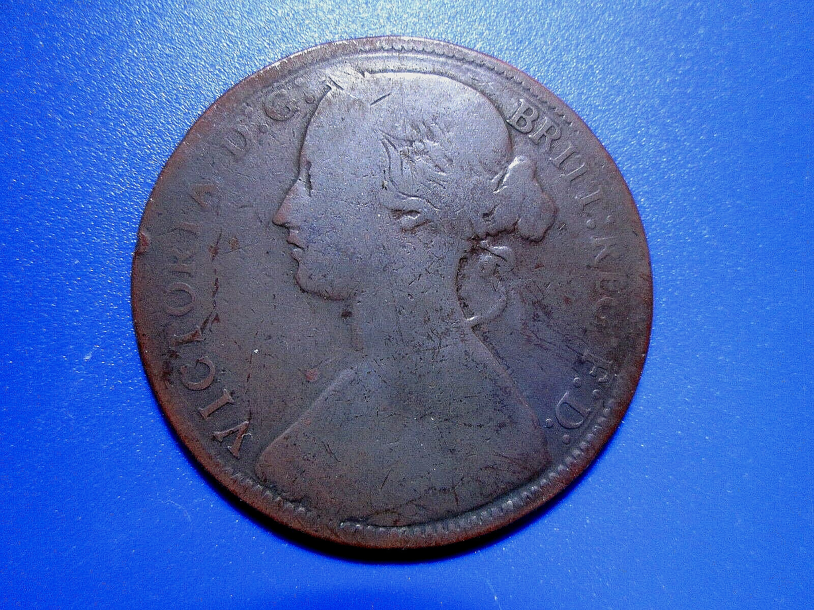 United Kingdom (Britain) 1861 Penny Queen Victoria KM# 749.2
