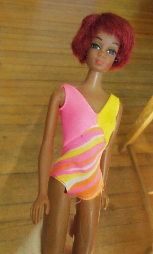 Vintage Barbie Doll AA TNT Christie #1119 in Original Swimsuit - GORGEOUS - VHTF