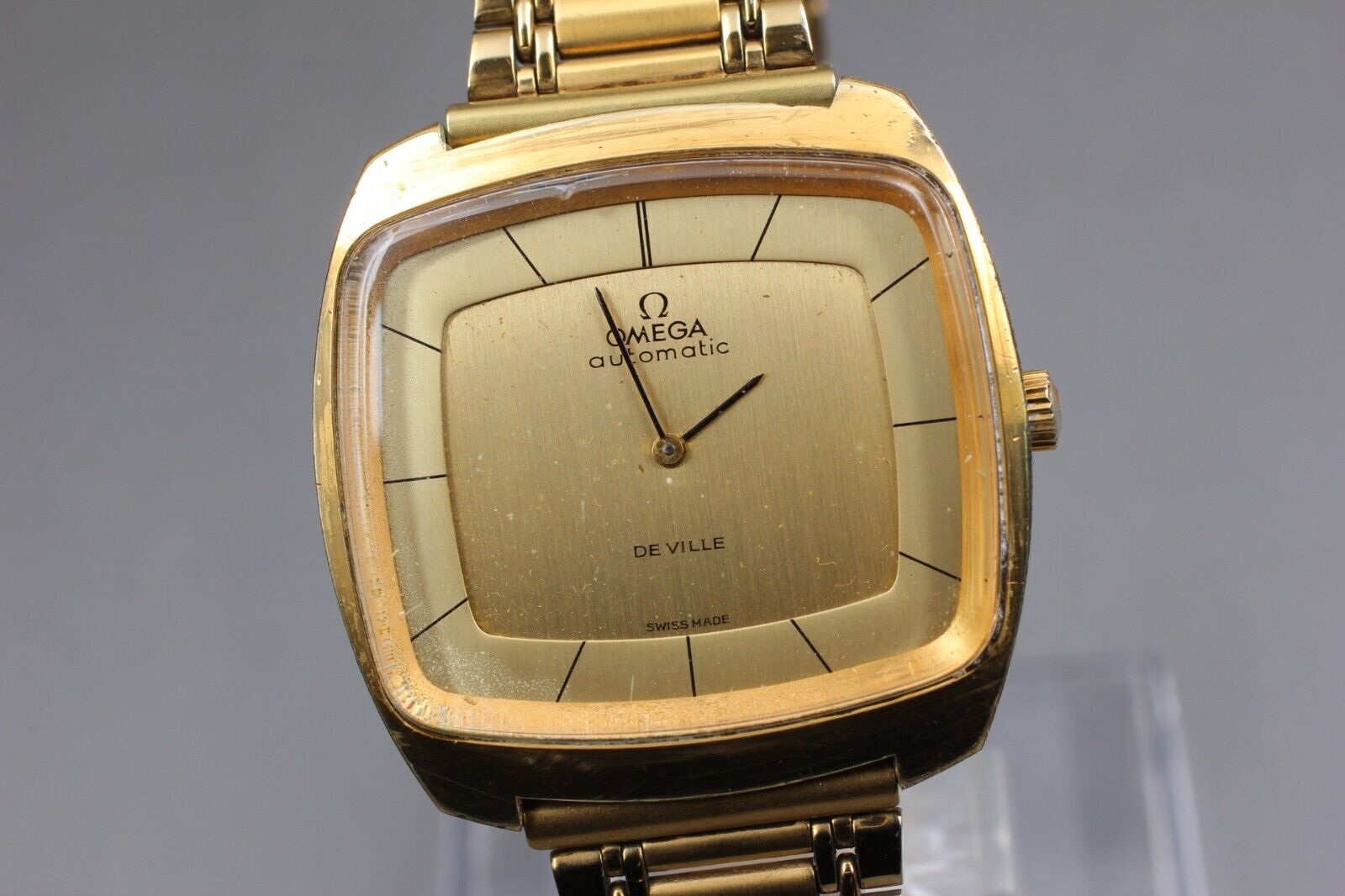 **Exc+4** Vintage OMEGA De Ville Gold Plated Steel Automatic 151.0051 Mens Watch