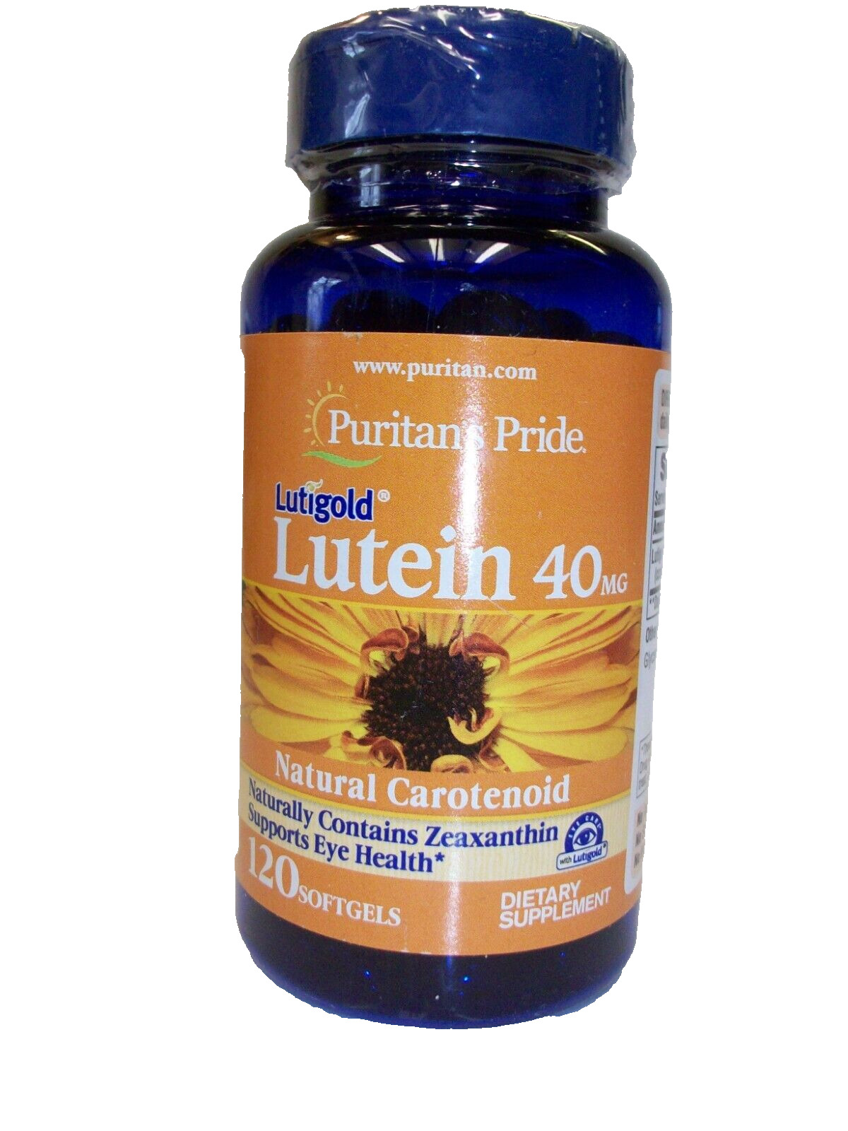 Puritan\'s Pride Lutein 40 mg with Zeaxanthin - 120 Softgels