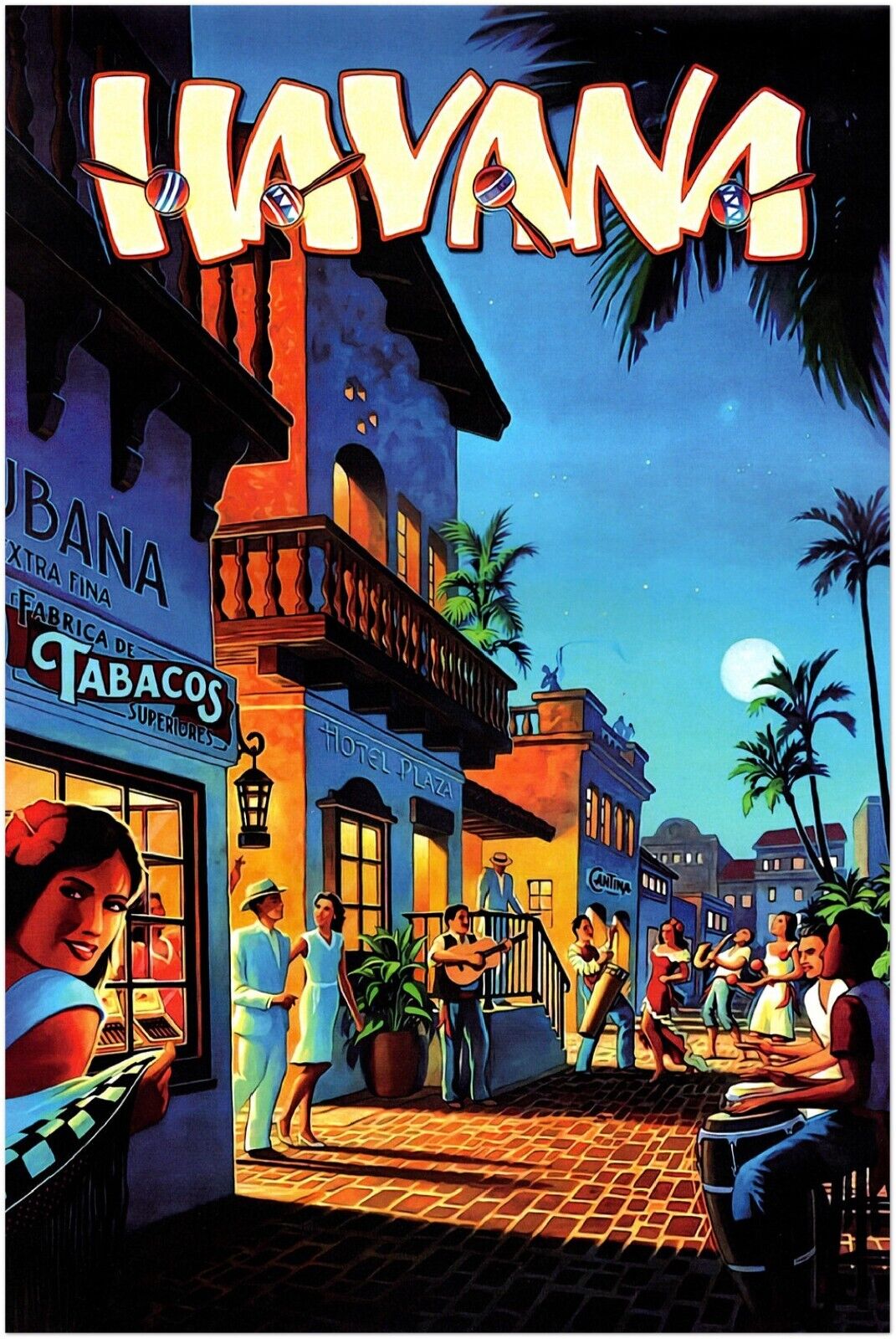 Havana - Cuba Vintage Travel Poster, Retro Posters