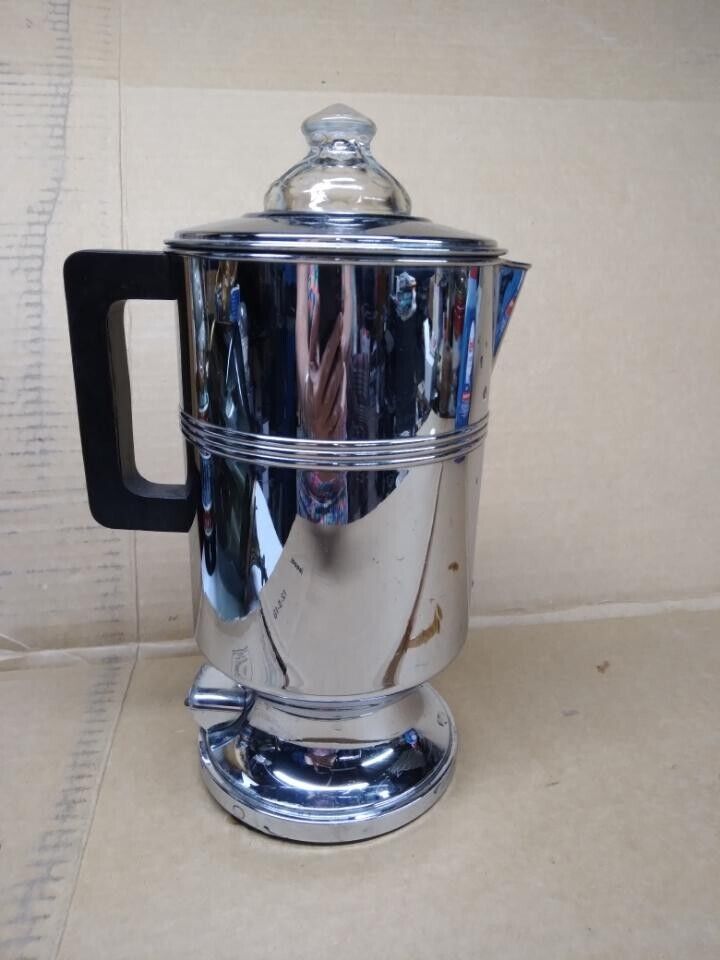 Vintage Westinghouse Electric Coffee Percolator Chrome Pot  Works
