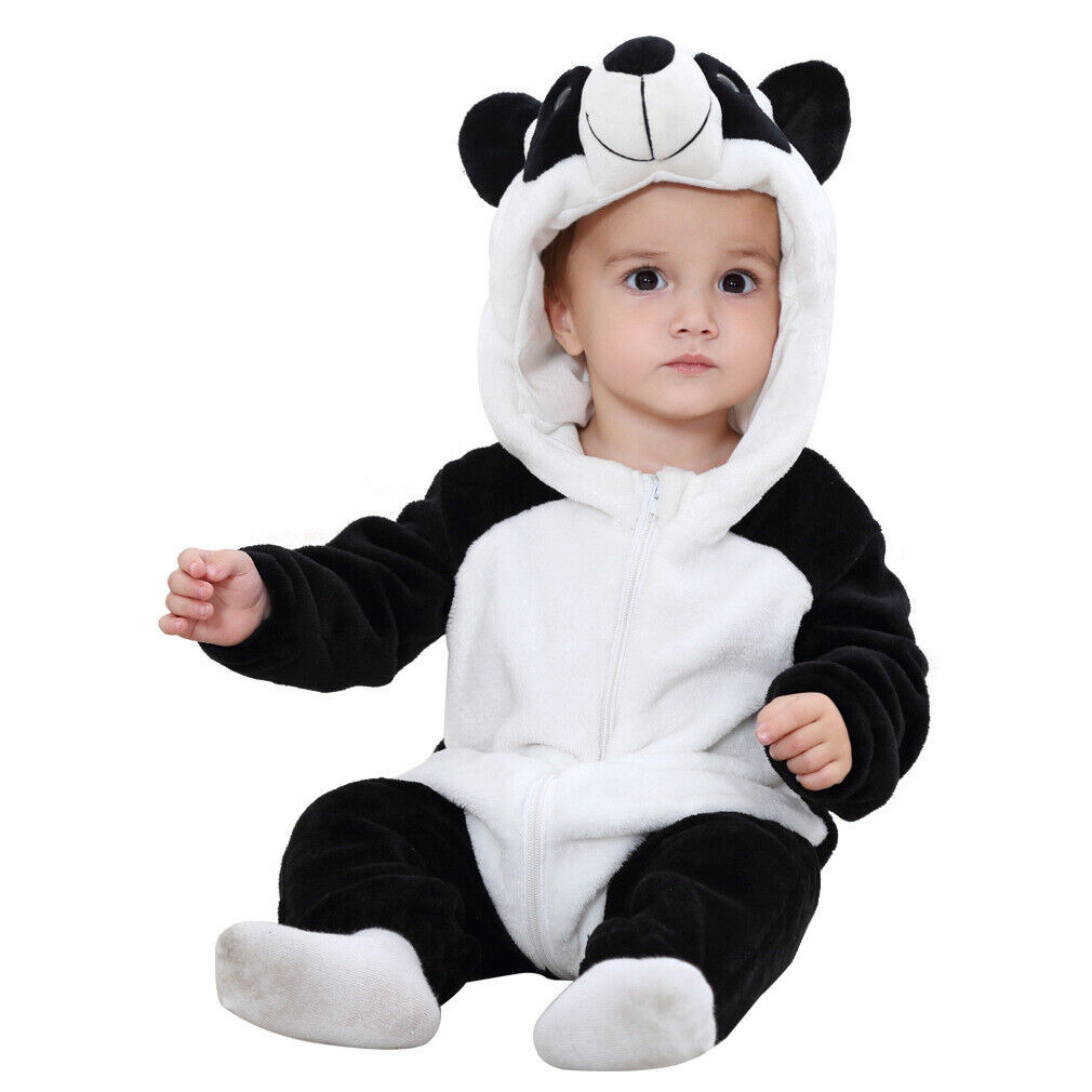 Newborn Boy Cute Hooded Romper Jumpsuit Baby Girls Warm Bodysuit Outfits Clothes