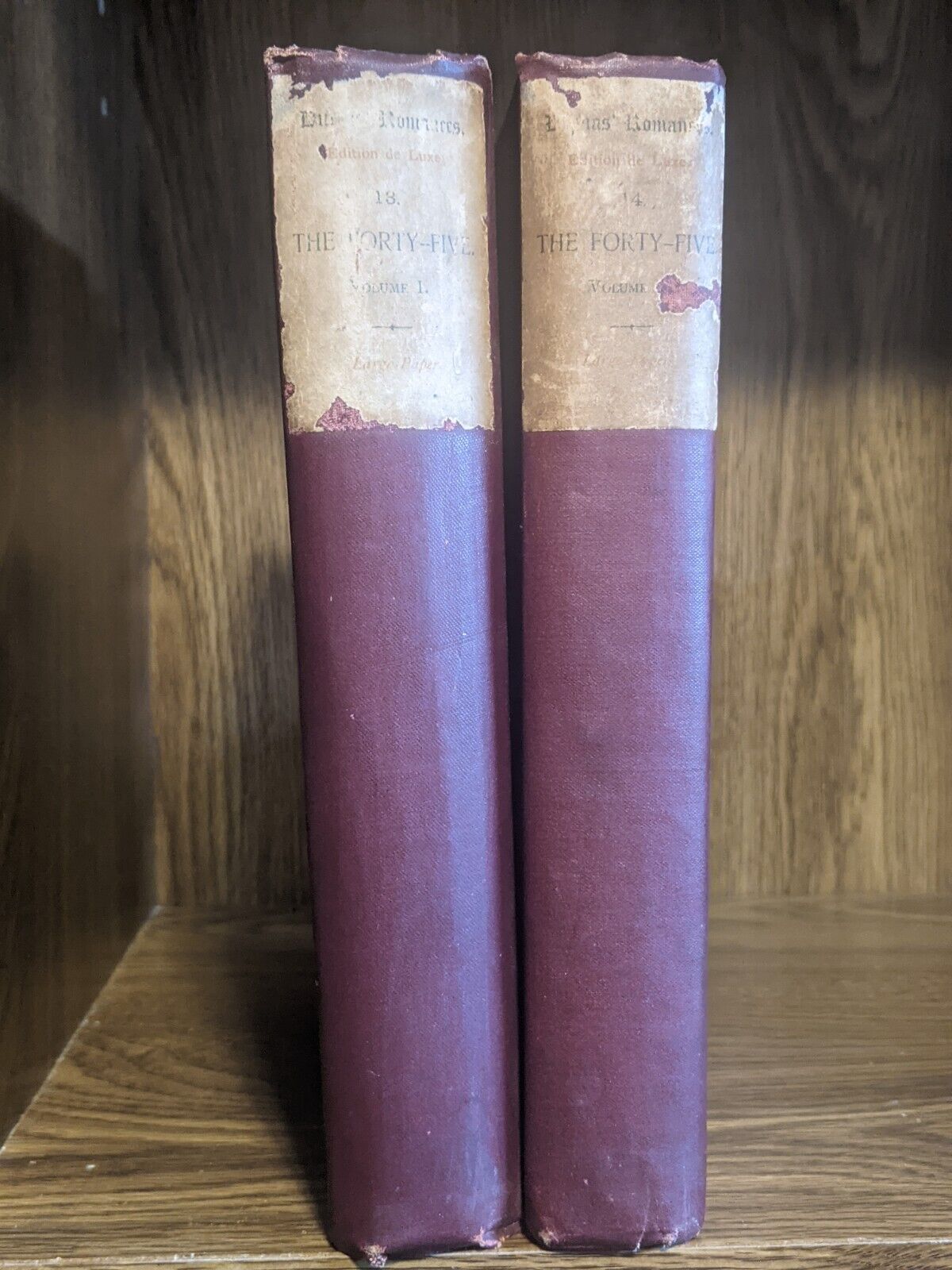 Antique 1893 The Forty-Five in 2 Vols by Alexandre Dumas