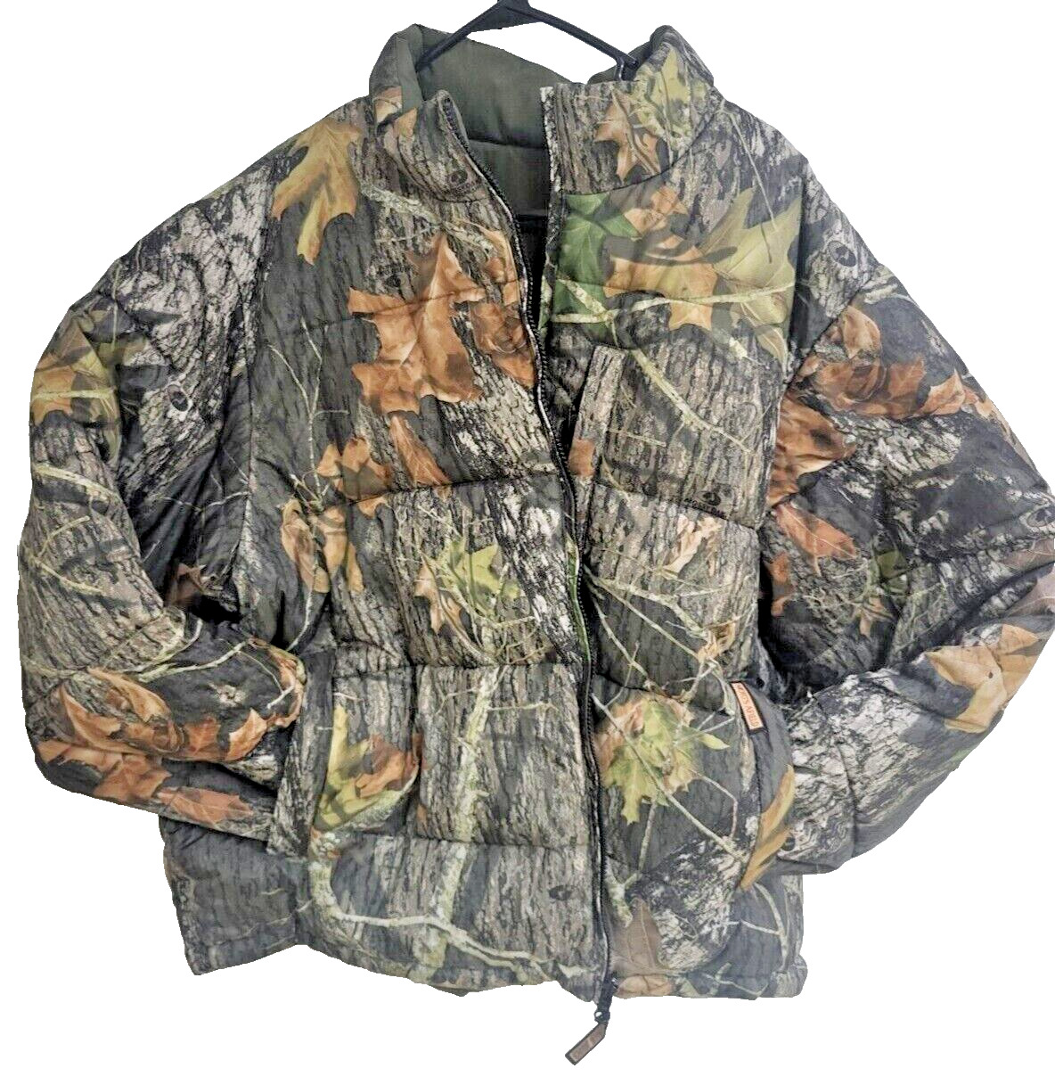 Camo sports afield puffer coat 2XL reversible. No rips or tears. 