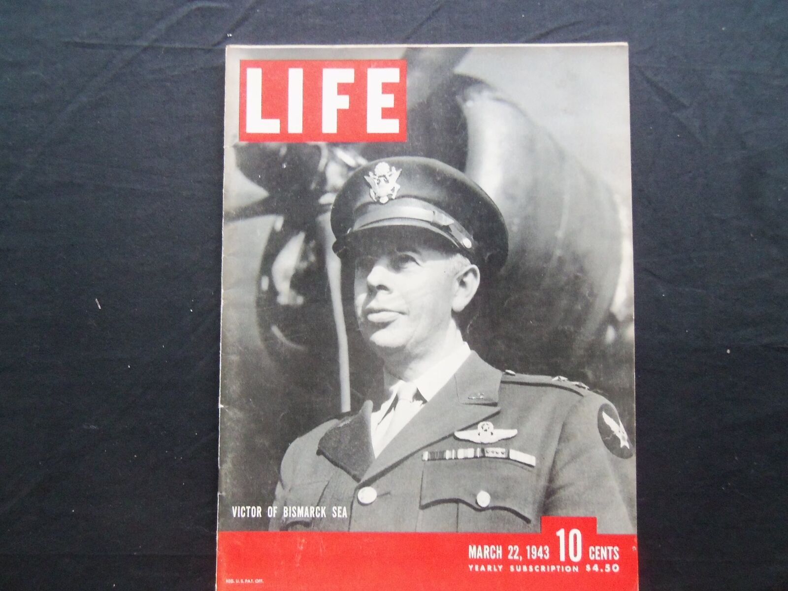 1943 MARCH 22 LIFE MAGAZINE - GENERAL GEORGE KENNEY - L 331