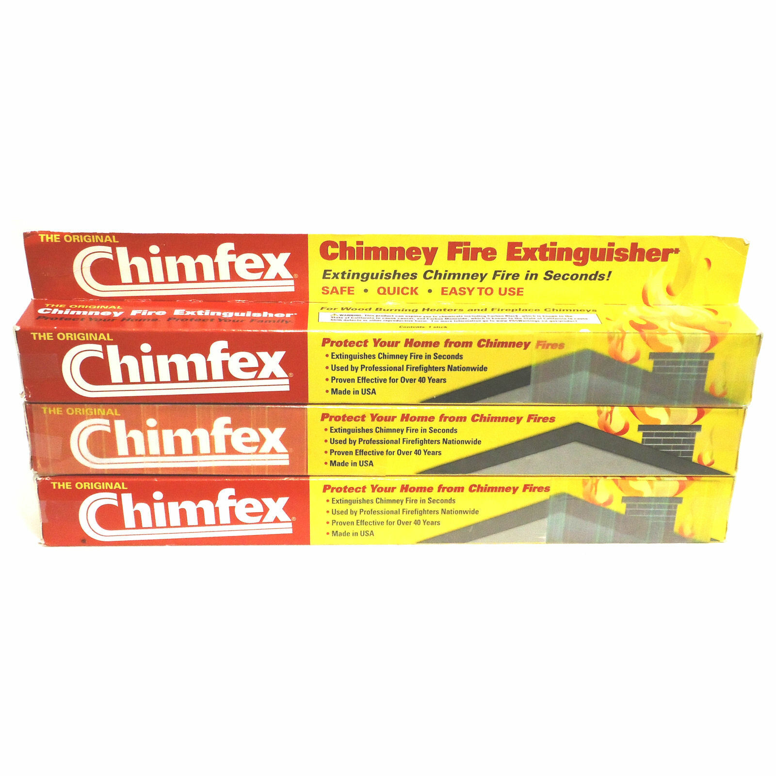 (Lot of 3) Chimfex Chimney Fire Extinguisher - Safe - Quick - Easy to Use