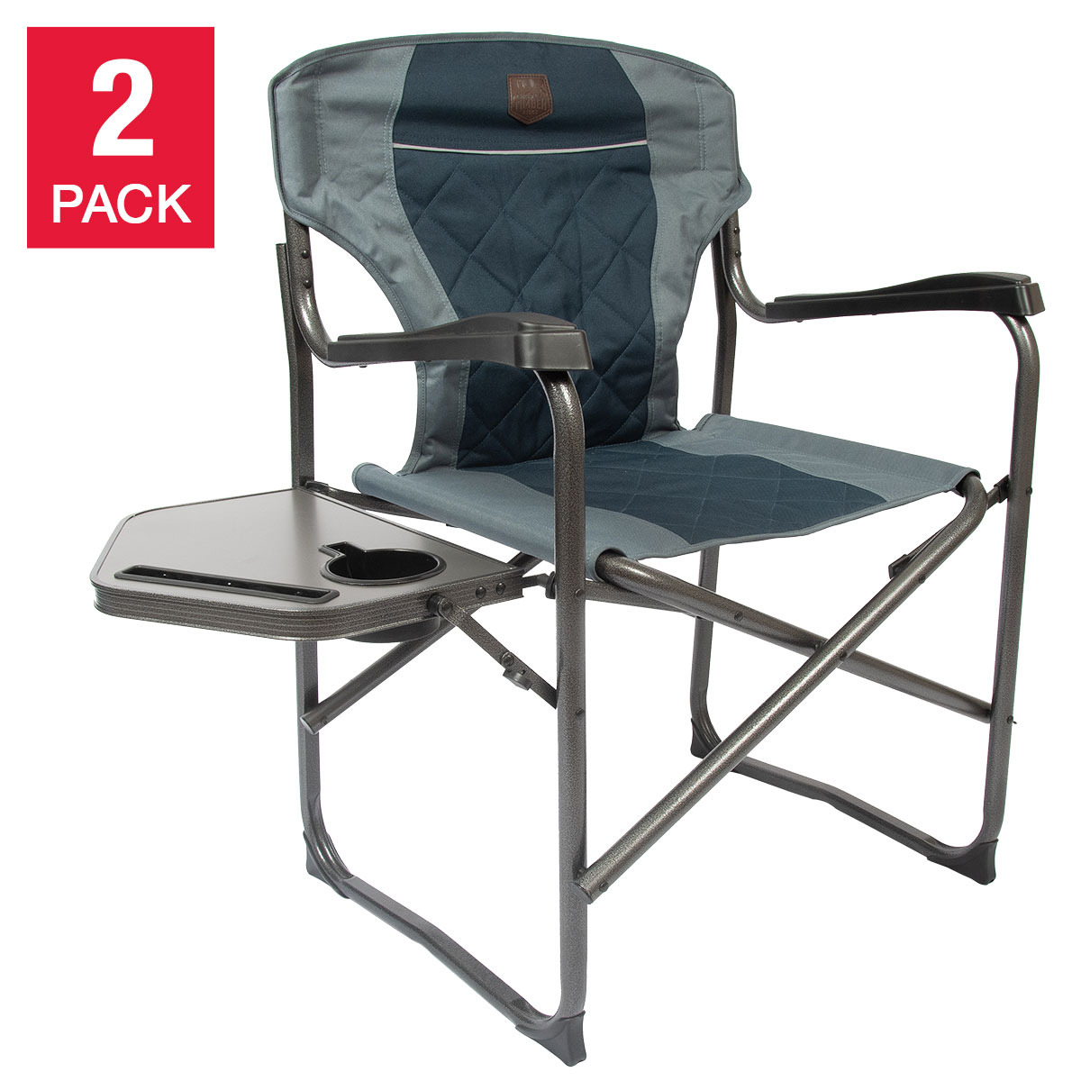 2-Pack Portable Folding Director\'s Chair, Camping, Outdoor, Timber Ridge NEW